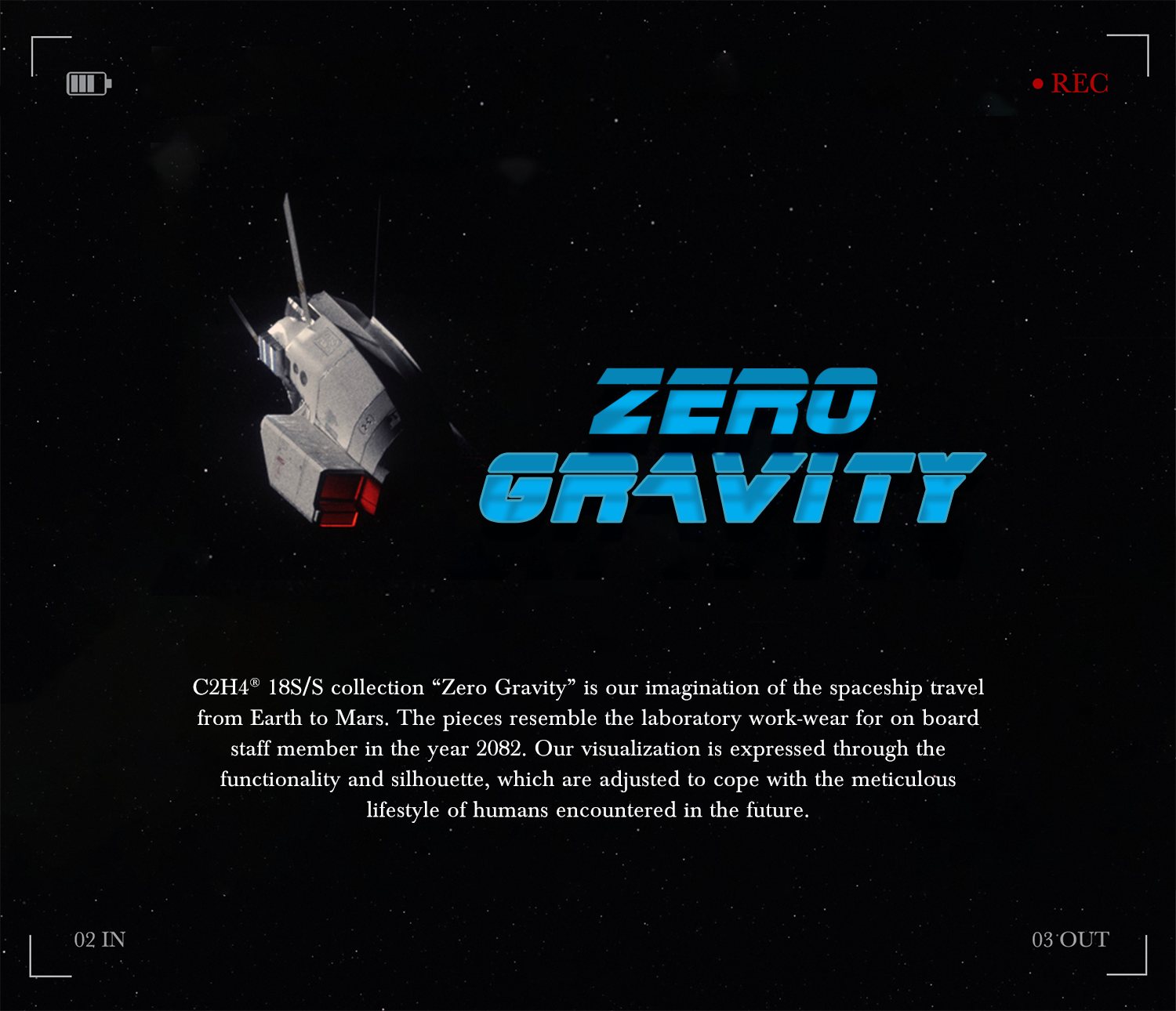 C2H4 18 SPRING/SUMMER "ZERO GRAVITY " CAMPAIGN