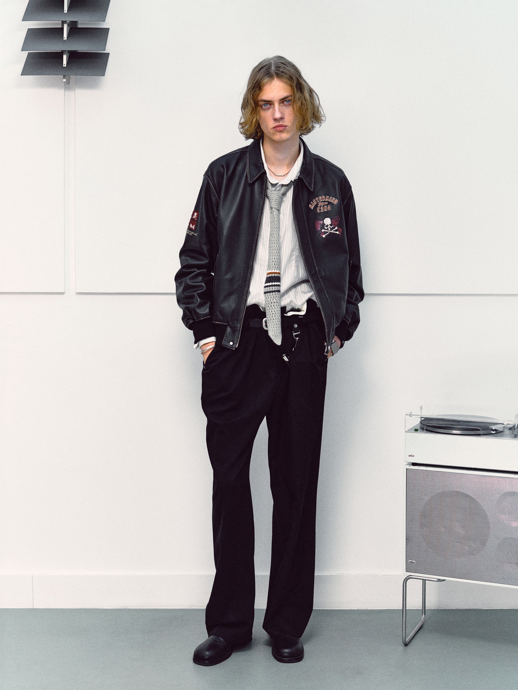 C2H4 x Mastermind JAPAN Vol.3 Lambskin Leather Jacket