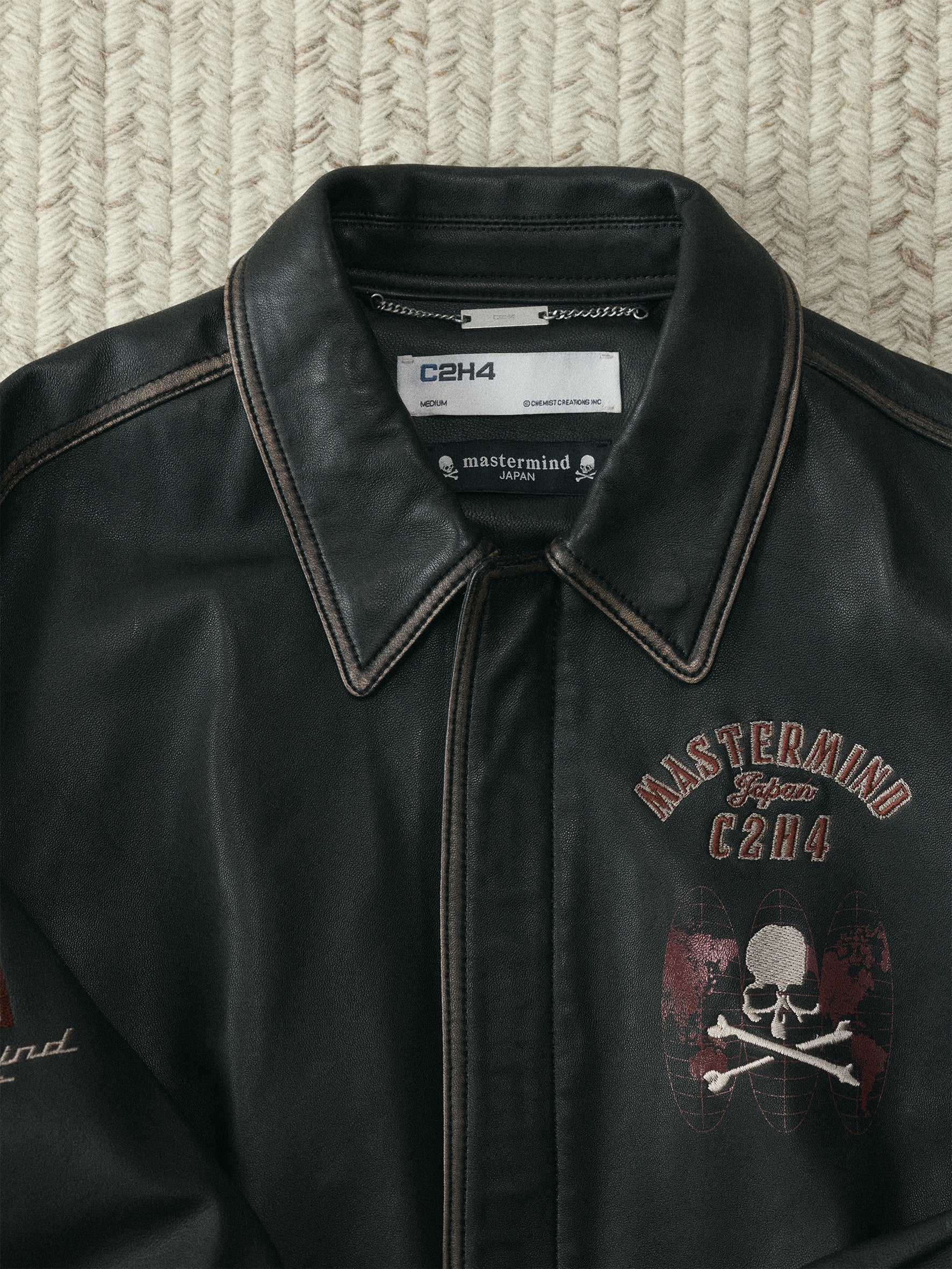 C2H4 x Mastermind JAPAN Vol.3 Lambskin Leather Jacket