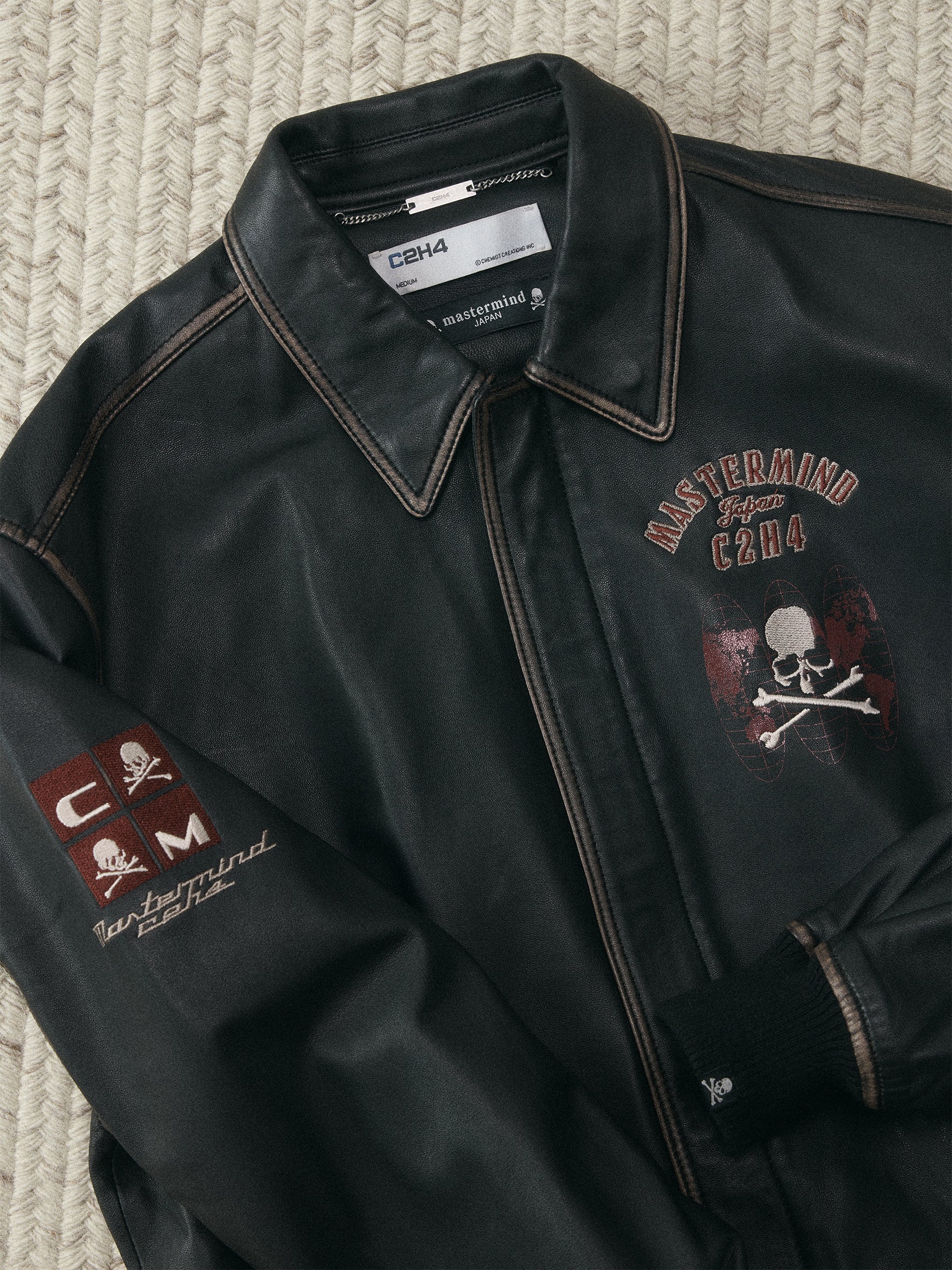 C2H4 x Mastermind JAPAN Vol.3 Lambskin Leather Jacket