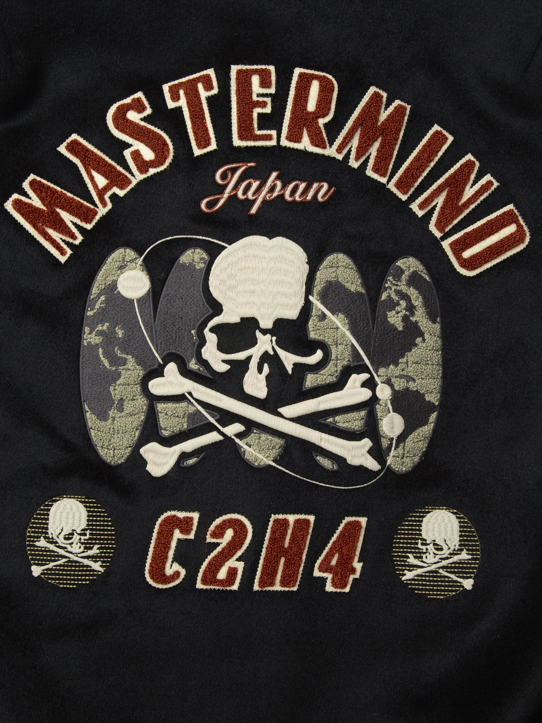 C2H4 x Mastermind JAPAN Vol.3 Curvilinear Varsity Jacket