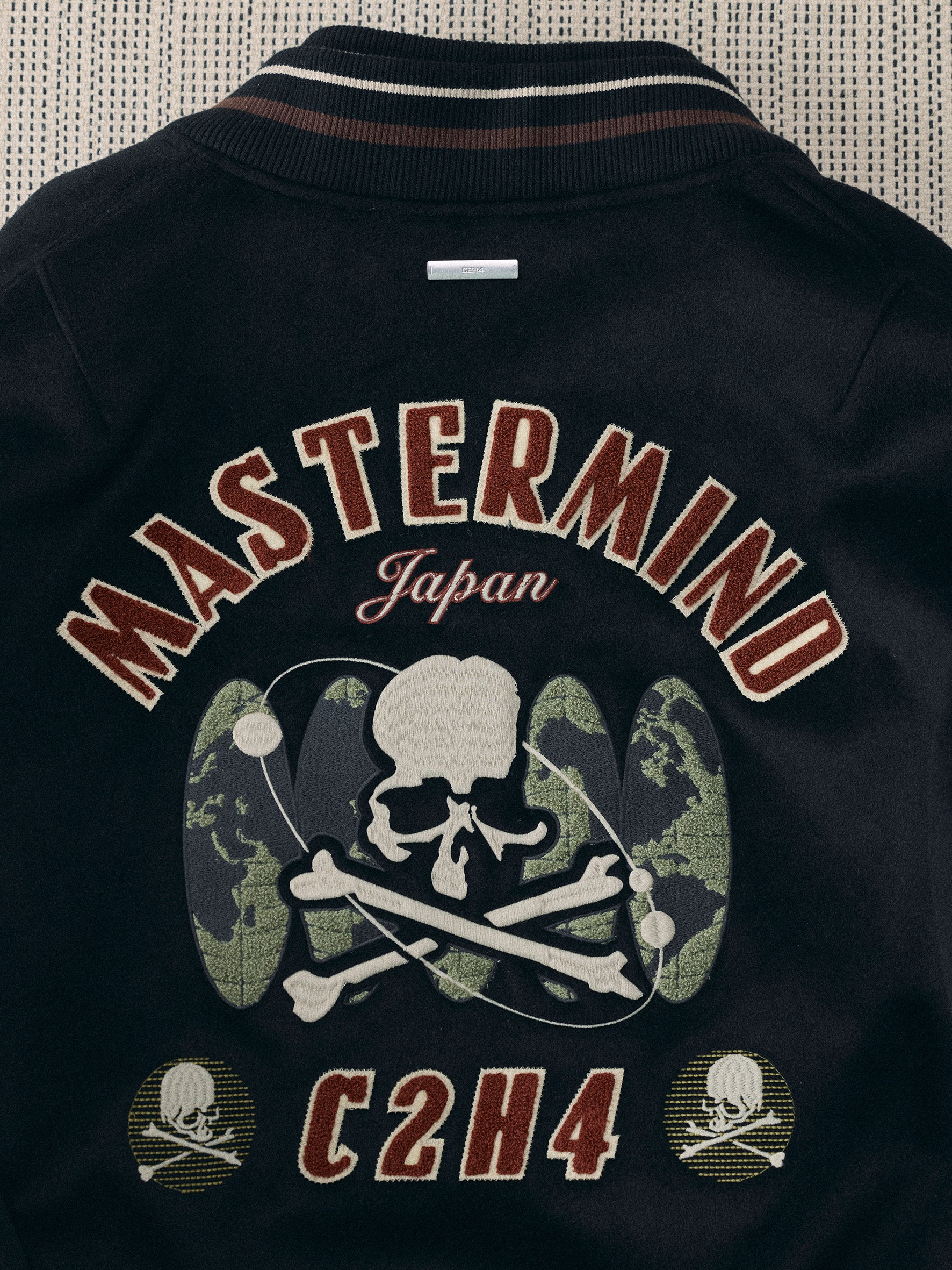 C2H4 x Mastermind JAPAN Vol.3 Curvilinear Varsity Jacket