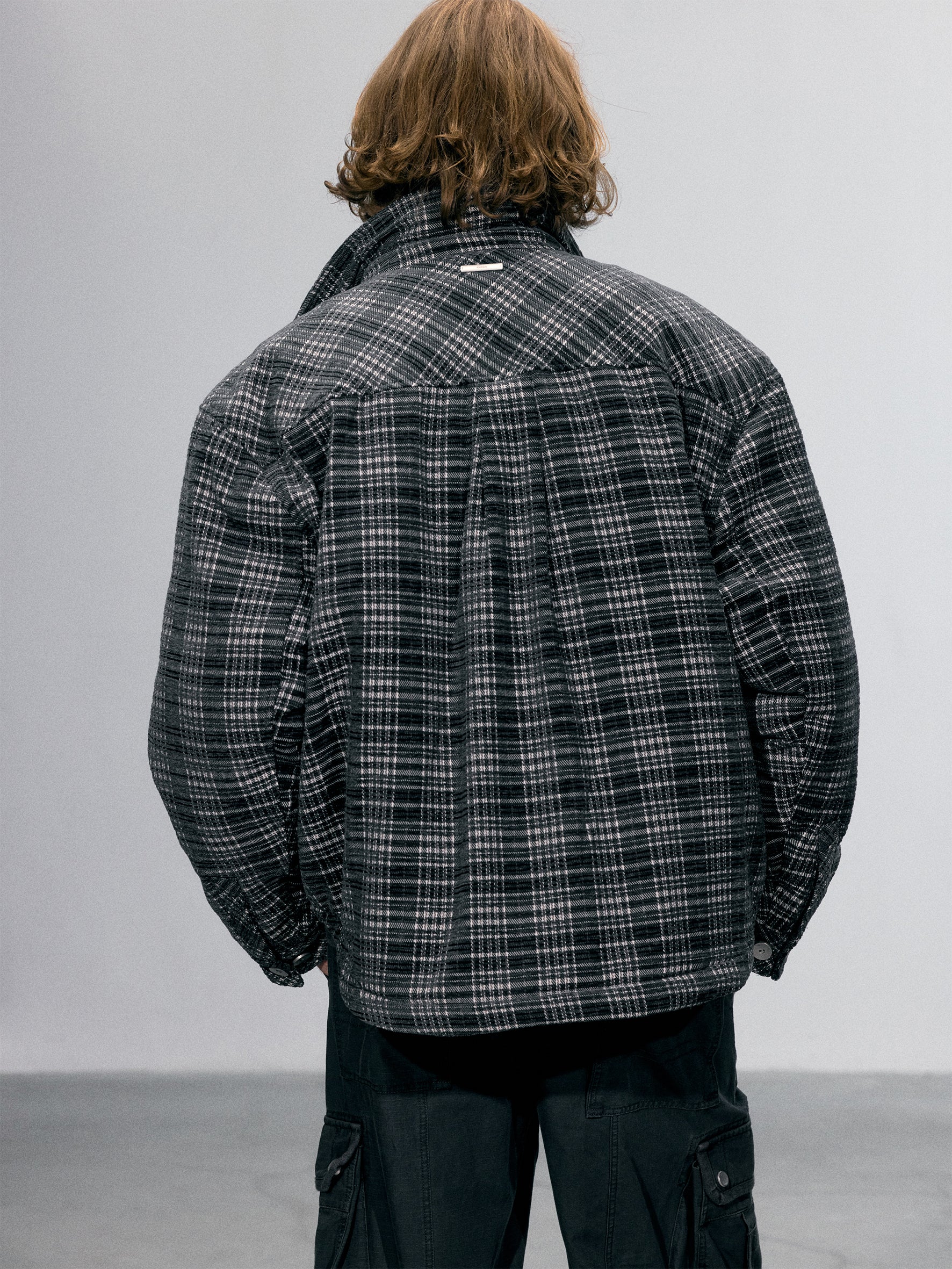 010 - Gridlines Puffer Shirt