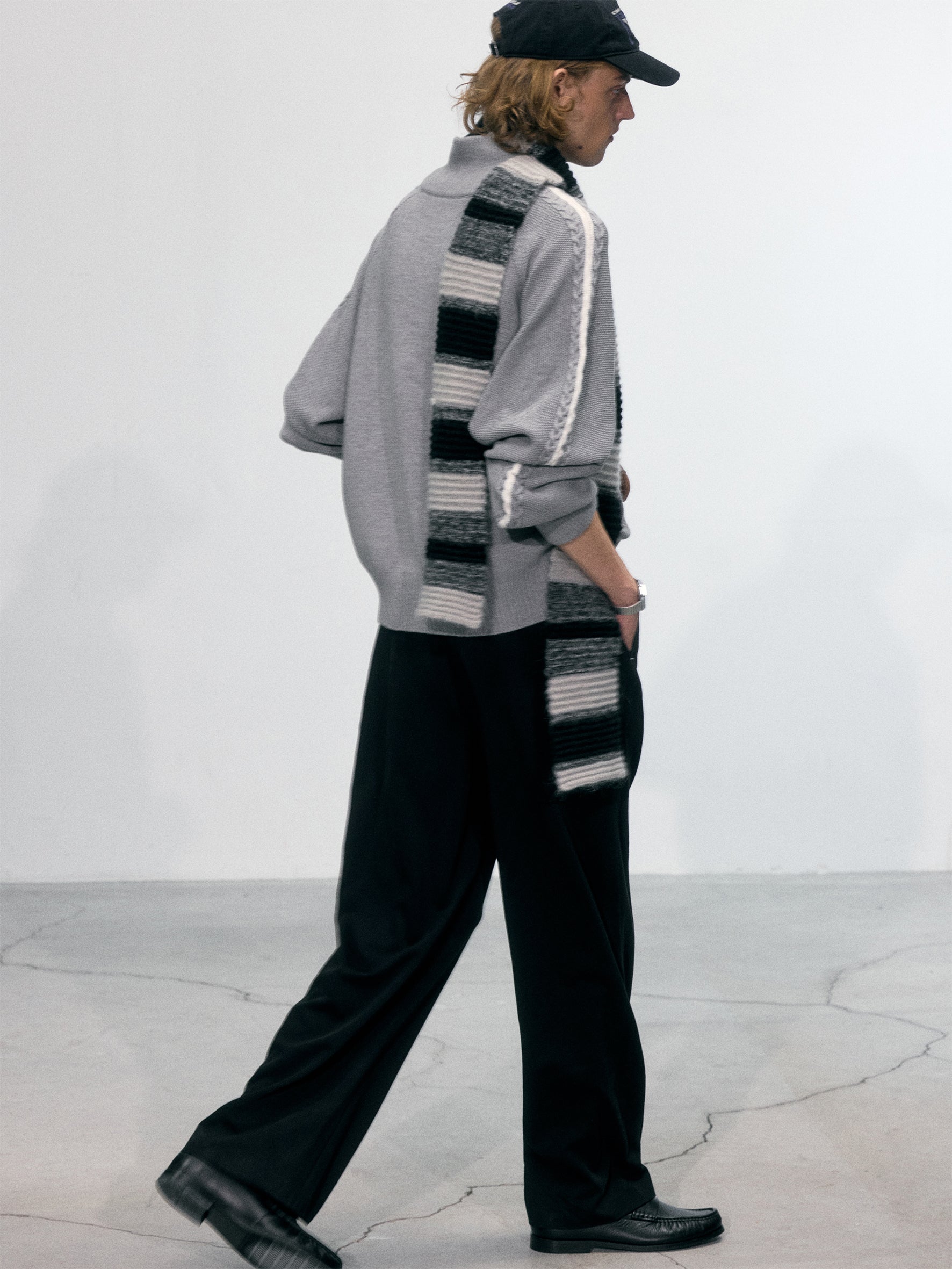 010 - Fair Isle Knit Track Jacket