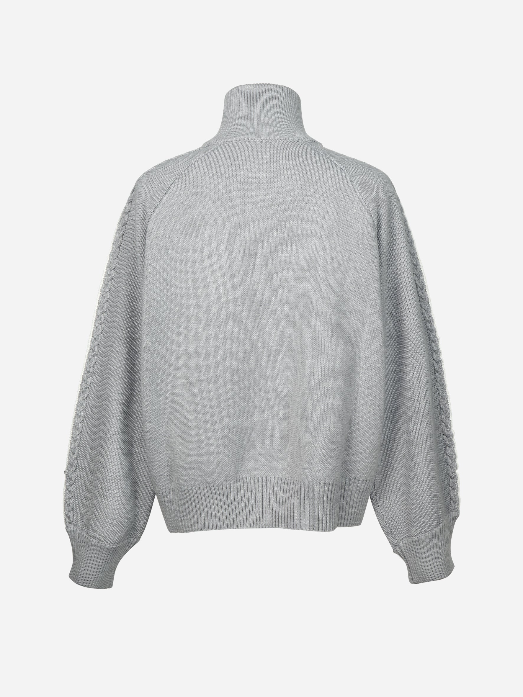 010 - Fair Isle Knit Track Jacket