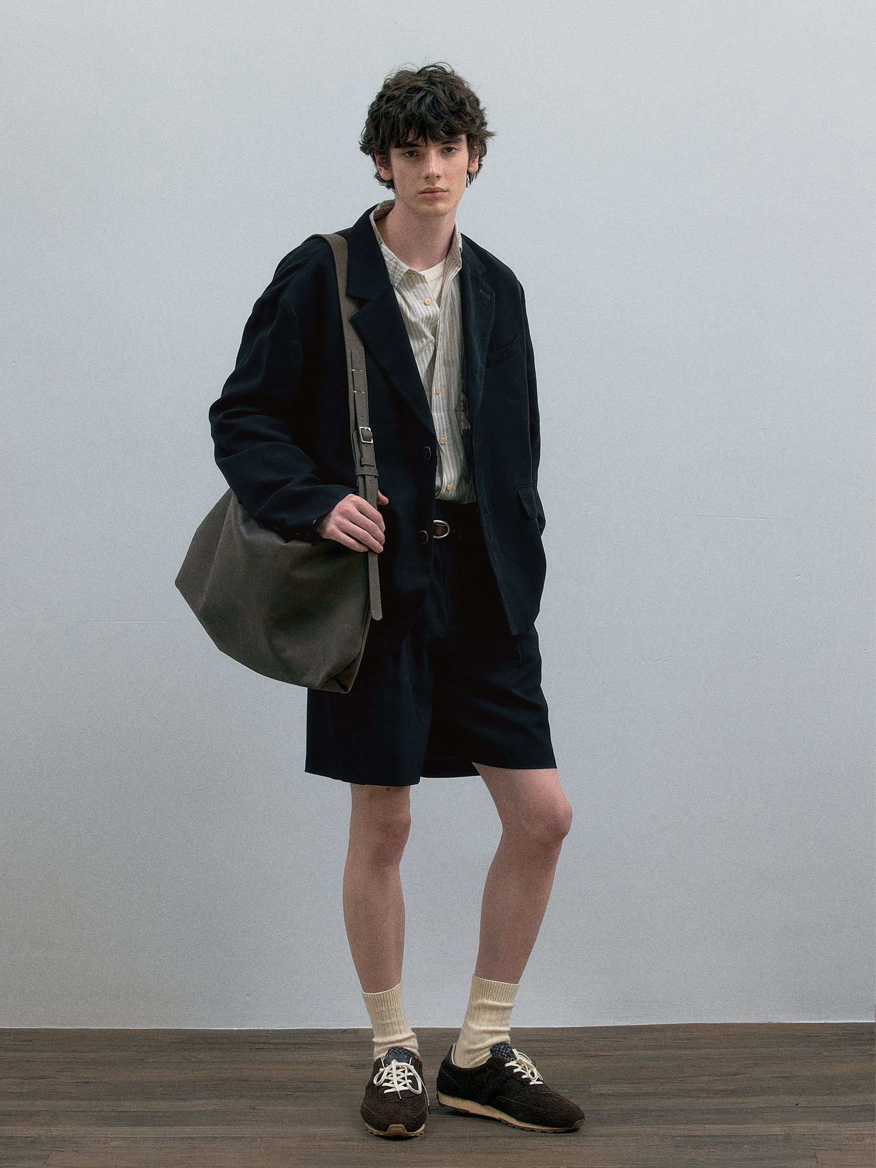 011 - Vrille Fold-over Tailored Shorts