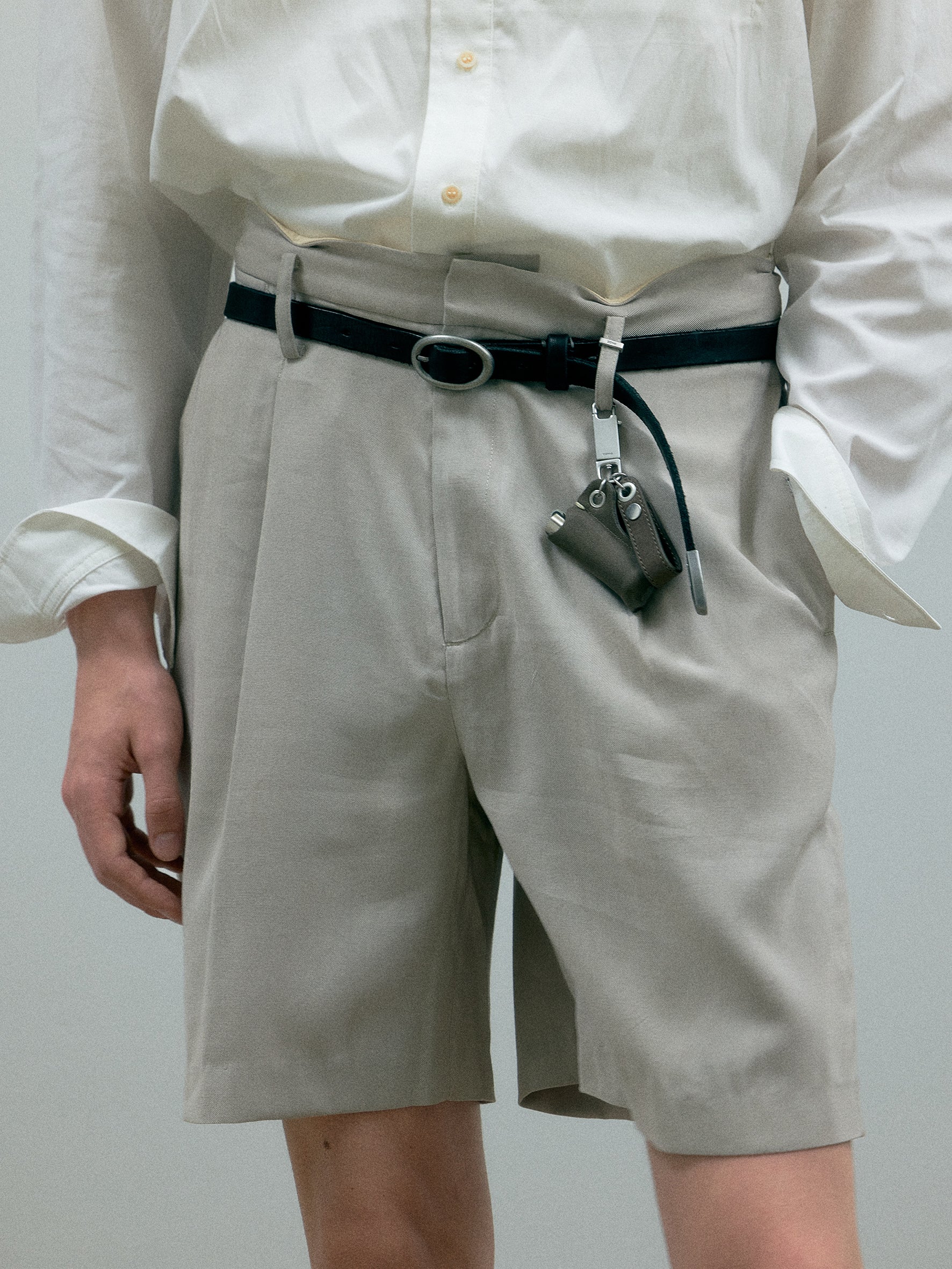 011 - Vrille Fold-over Tailored Shorts