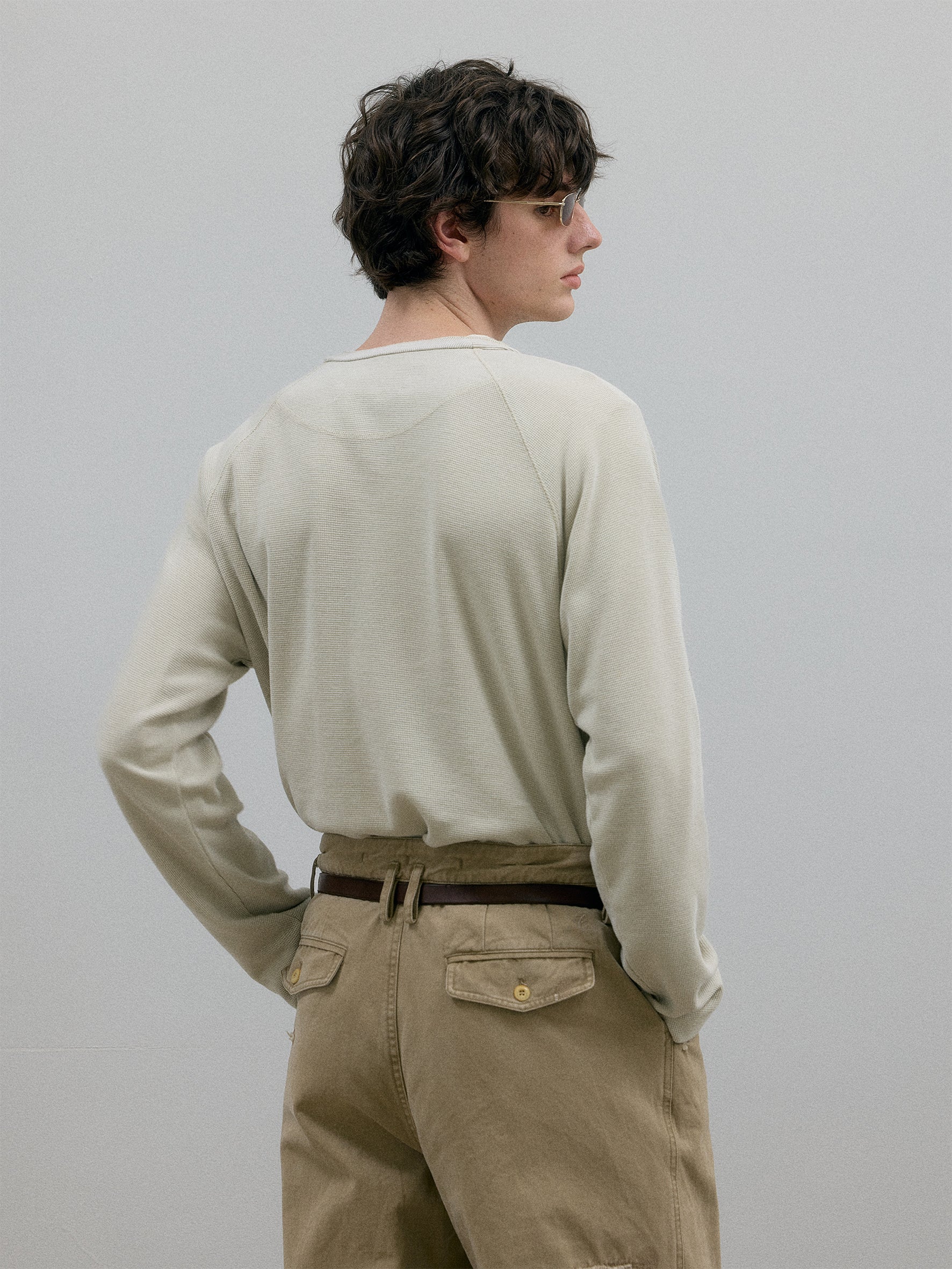 011 - Moccasin Memory Textured Henley
