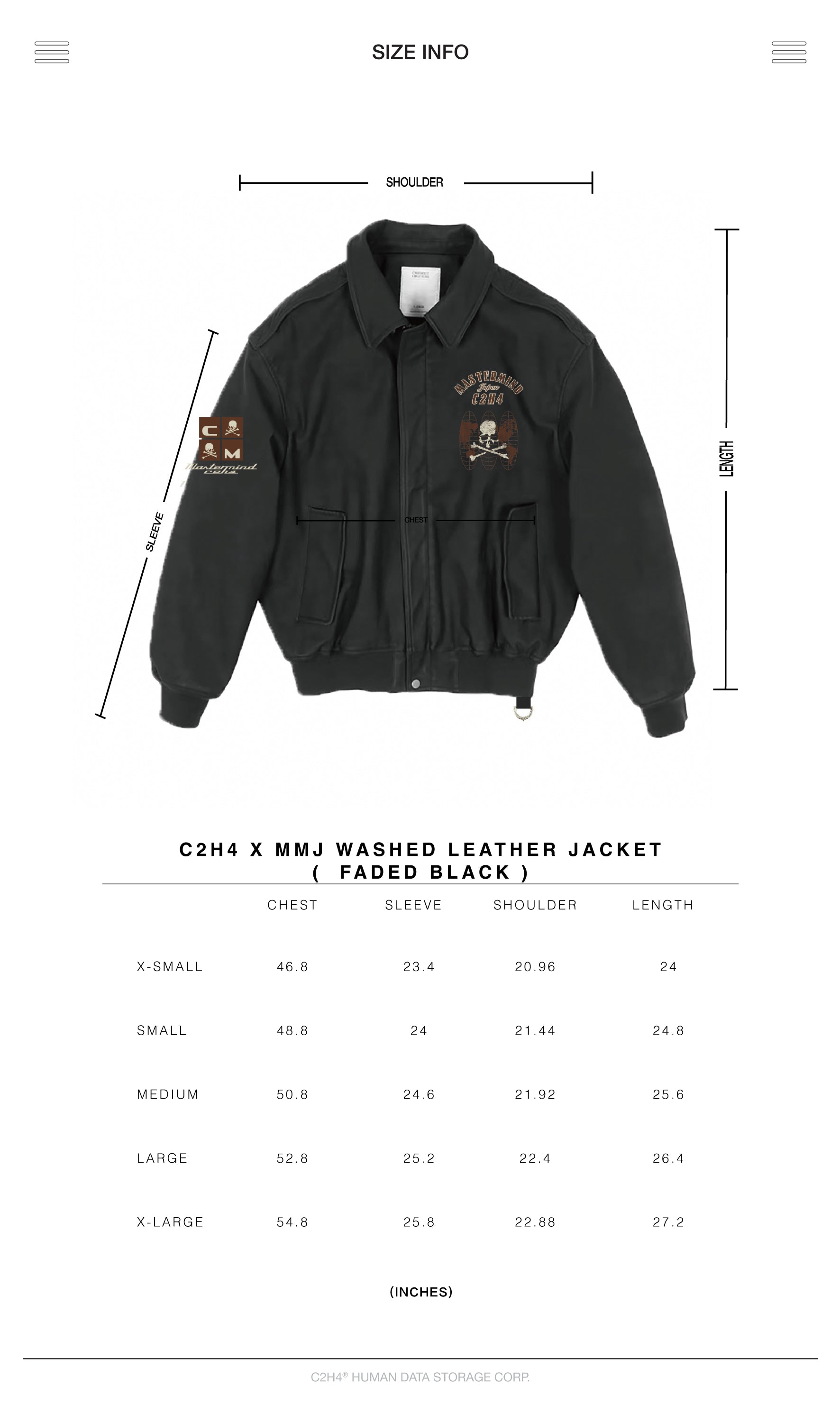 C2H4 x Mastermind JAPAN Vol.3 Lambskin Leather Jacket