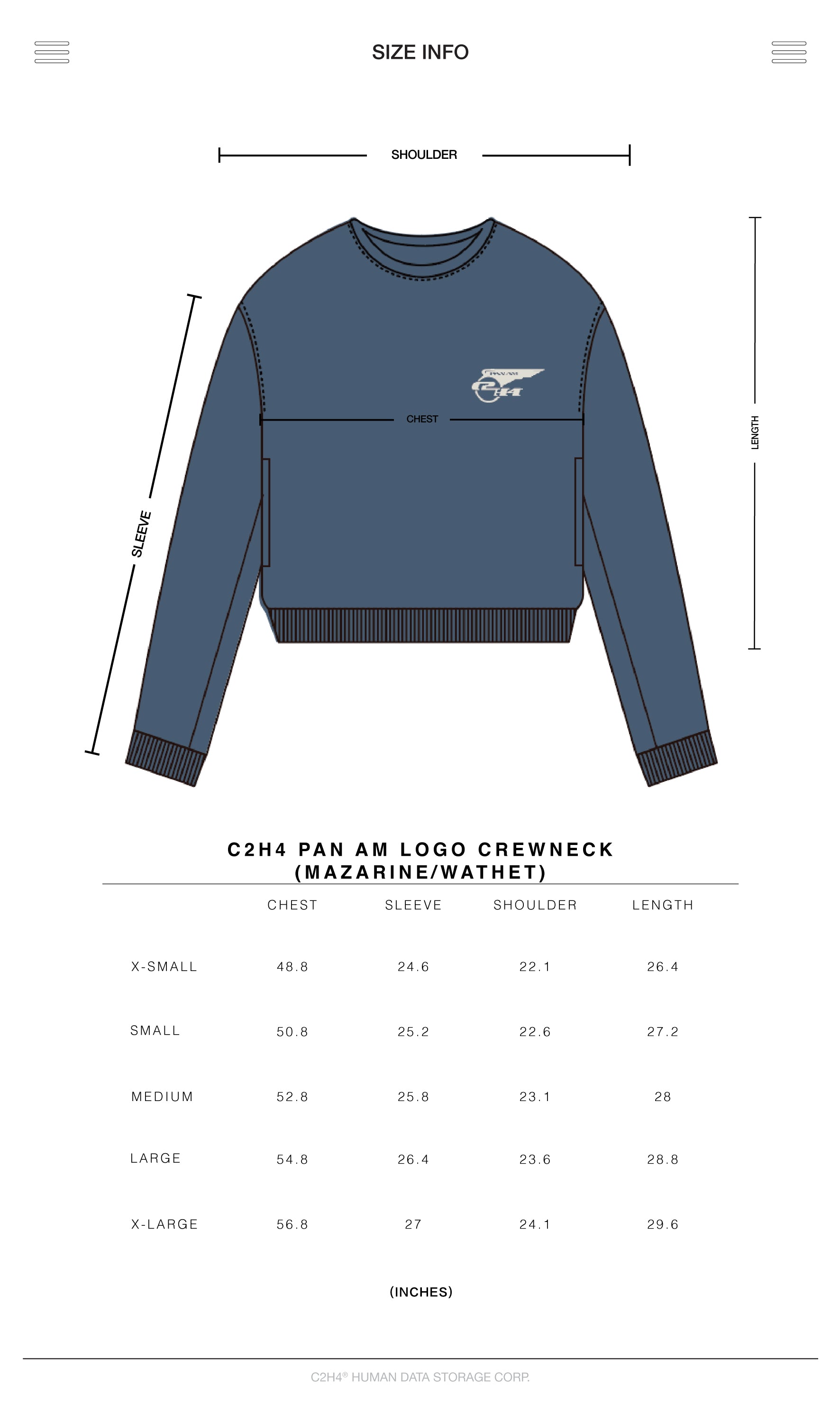 Pan Am® × C2H4® Logo Crewneck