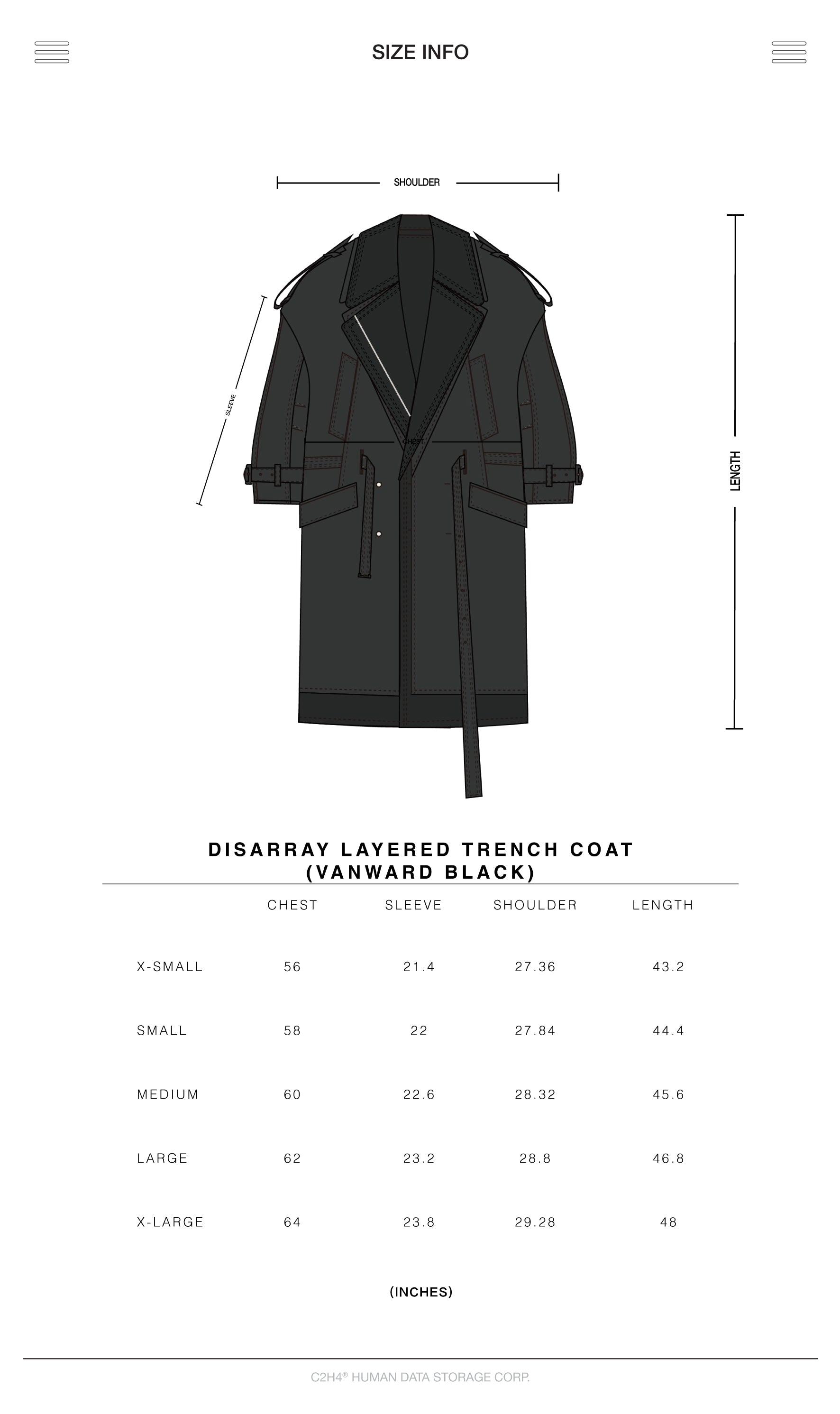 010 - Disarray Layered Trench Coat