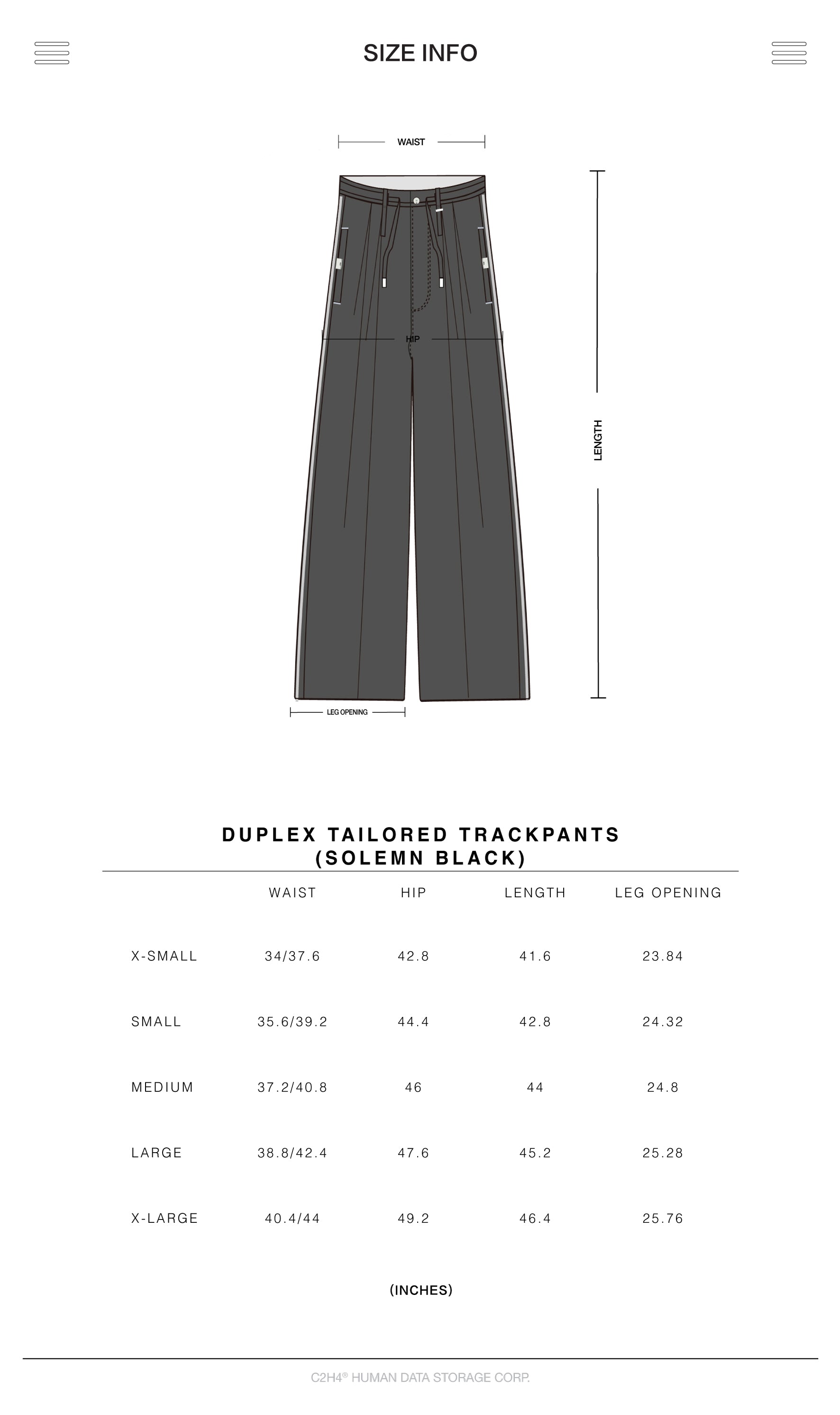 010 - Duplex Tailored Trackpants