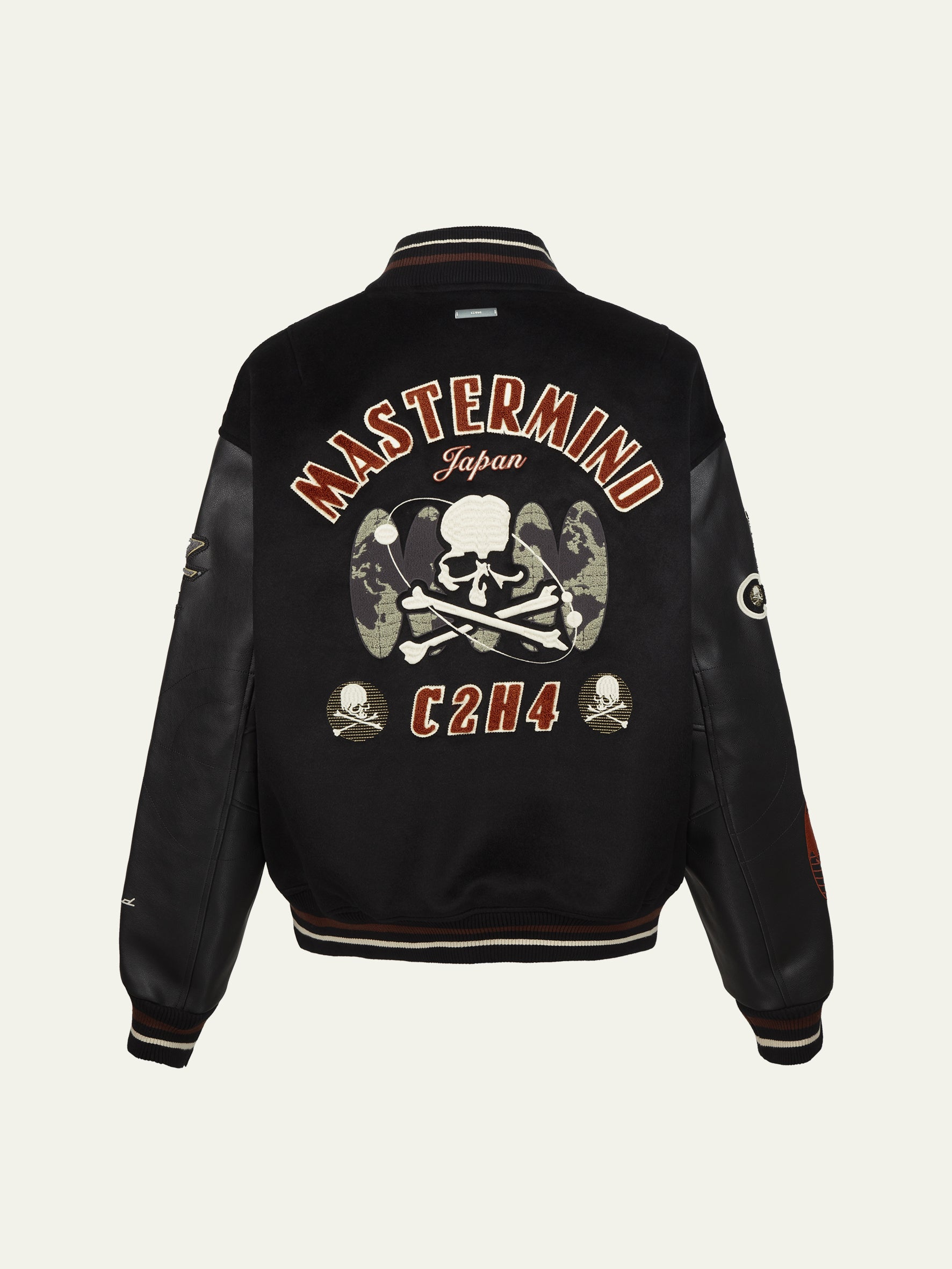 C2H4 x Mastermind JAPAN Vol.3 Curvilinear Varsity Jacket