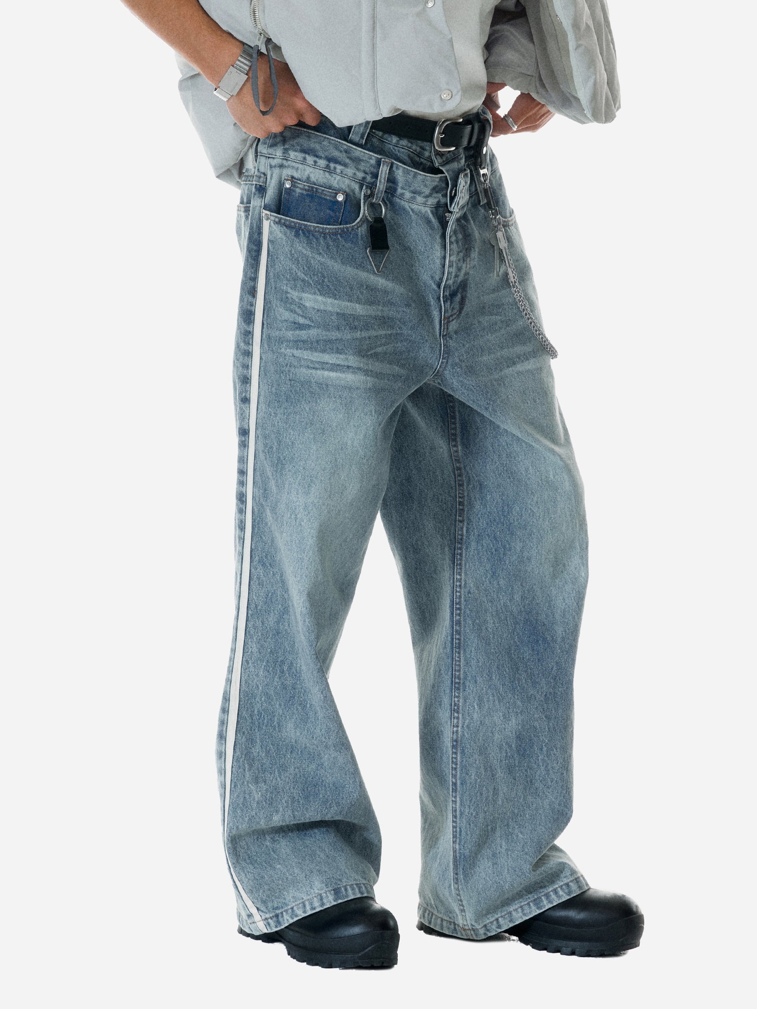 008 - “Profile” Volume Double Waist Jeans - C2H4®