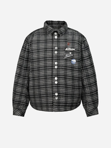 010 - Gridlines Puffer Shirt