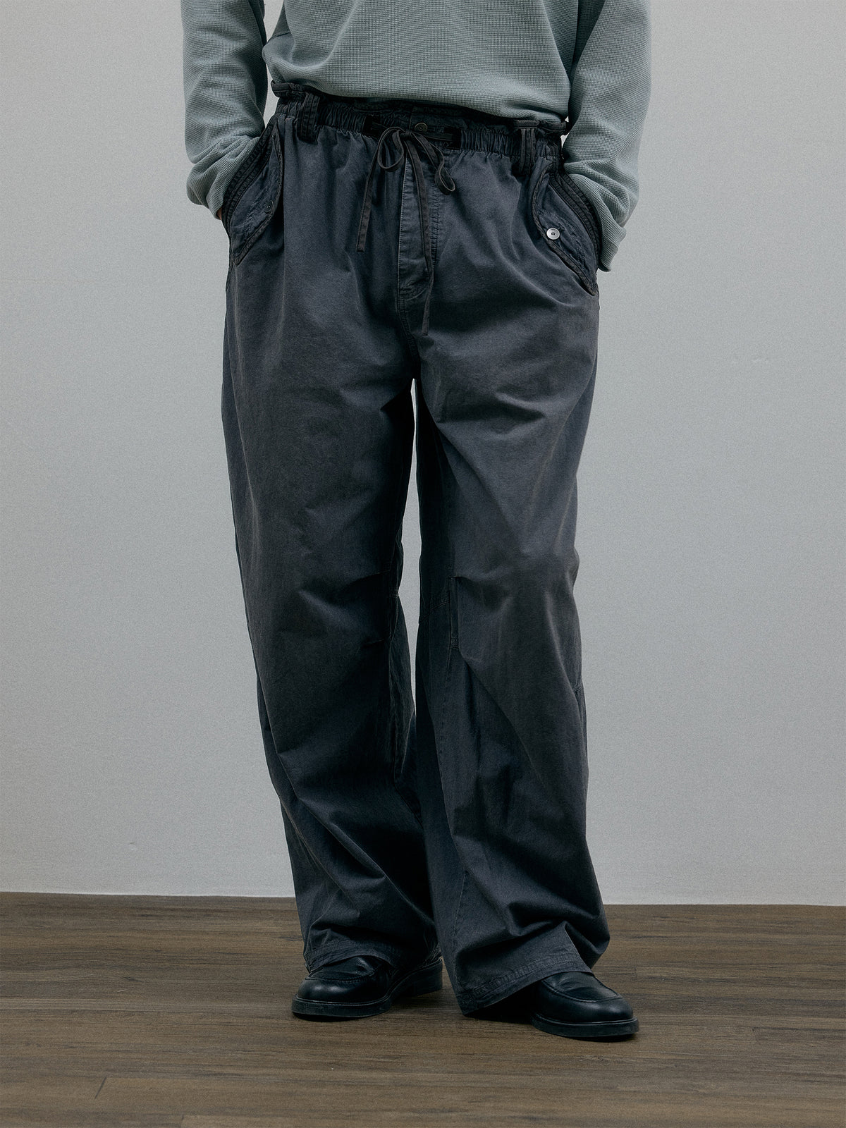 Drawstrings Work 011 - Mechanist Drawstring Work Pants