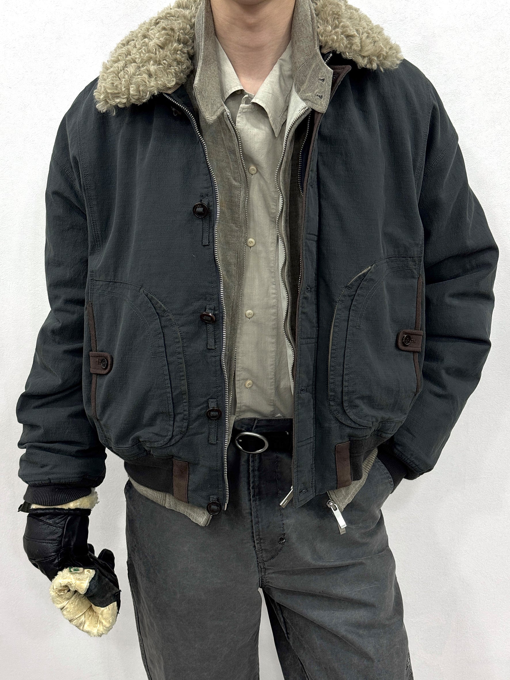 012 - Twin Peaks Worn Bomber Jacket
