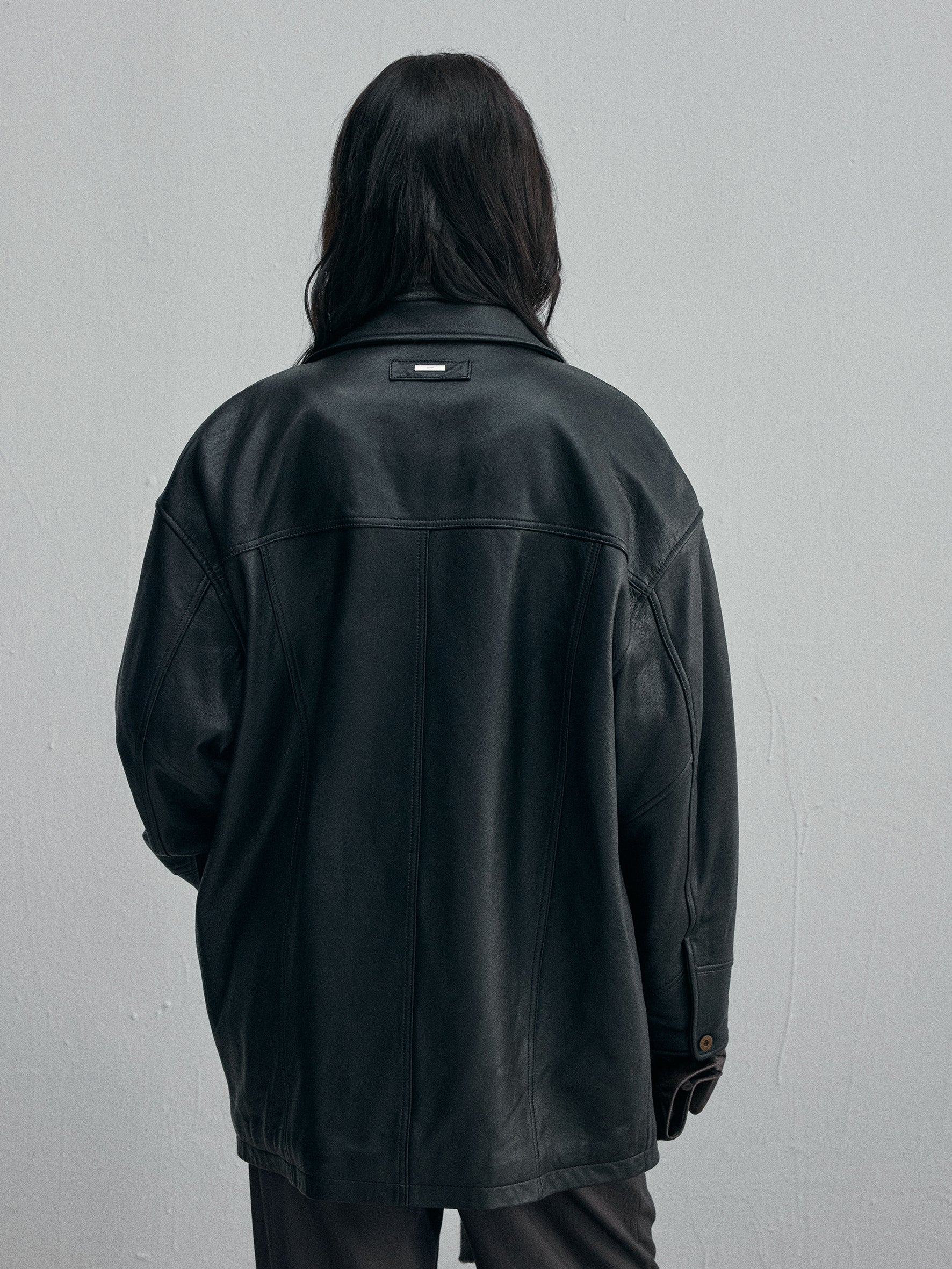 012 - Training Day Alonzo Mid-Length Leather Coat