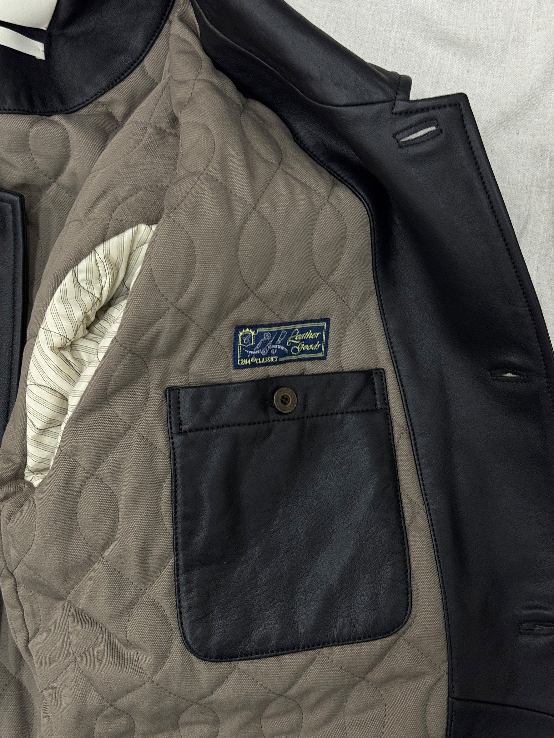 012 - Training Day Alonzo Mid-Length Leather Coat