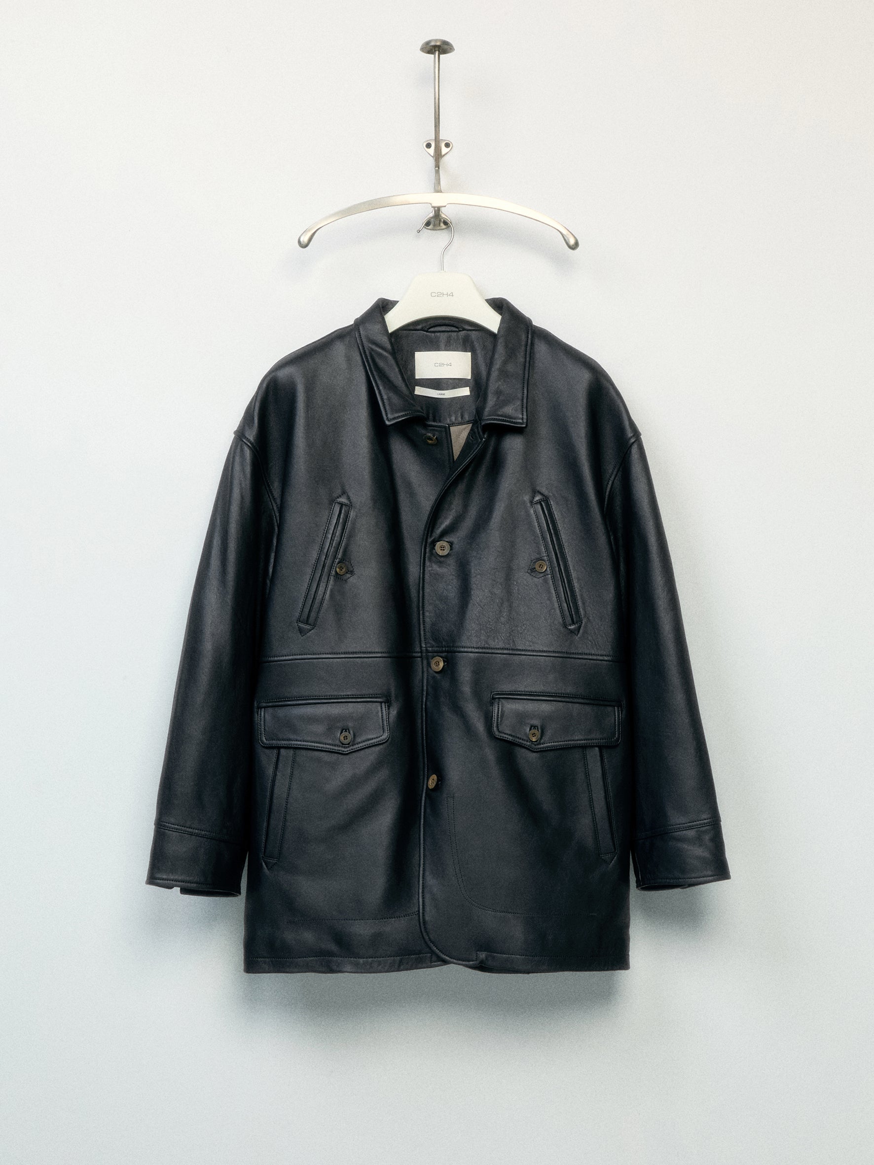 012 - Training Day Alonzo Mid-Length Leather Coat