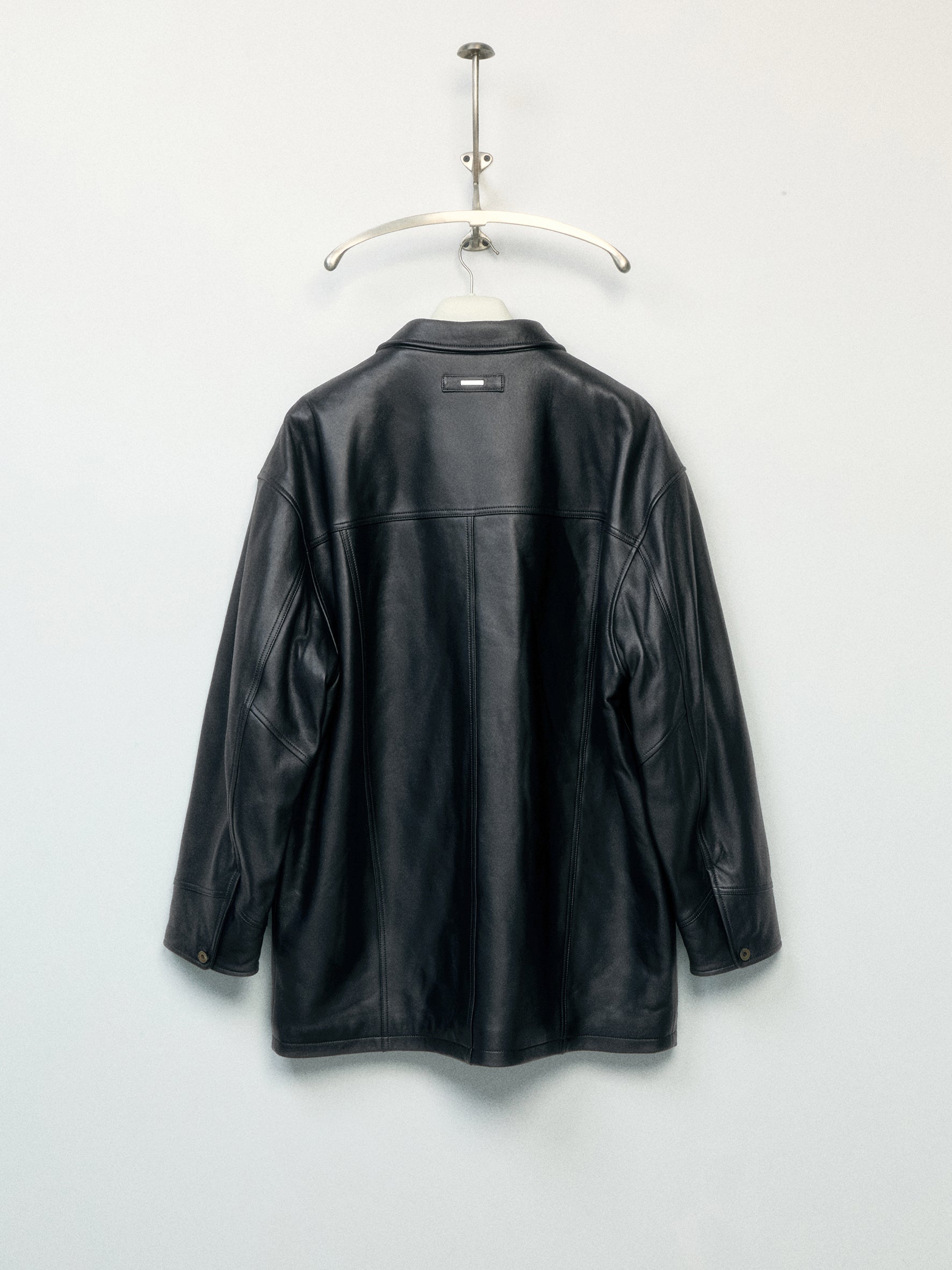 012 - Training Day Alonzo Mid-Length Leather Coat