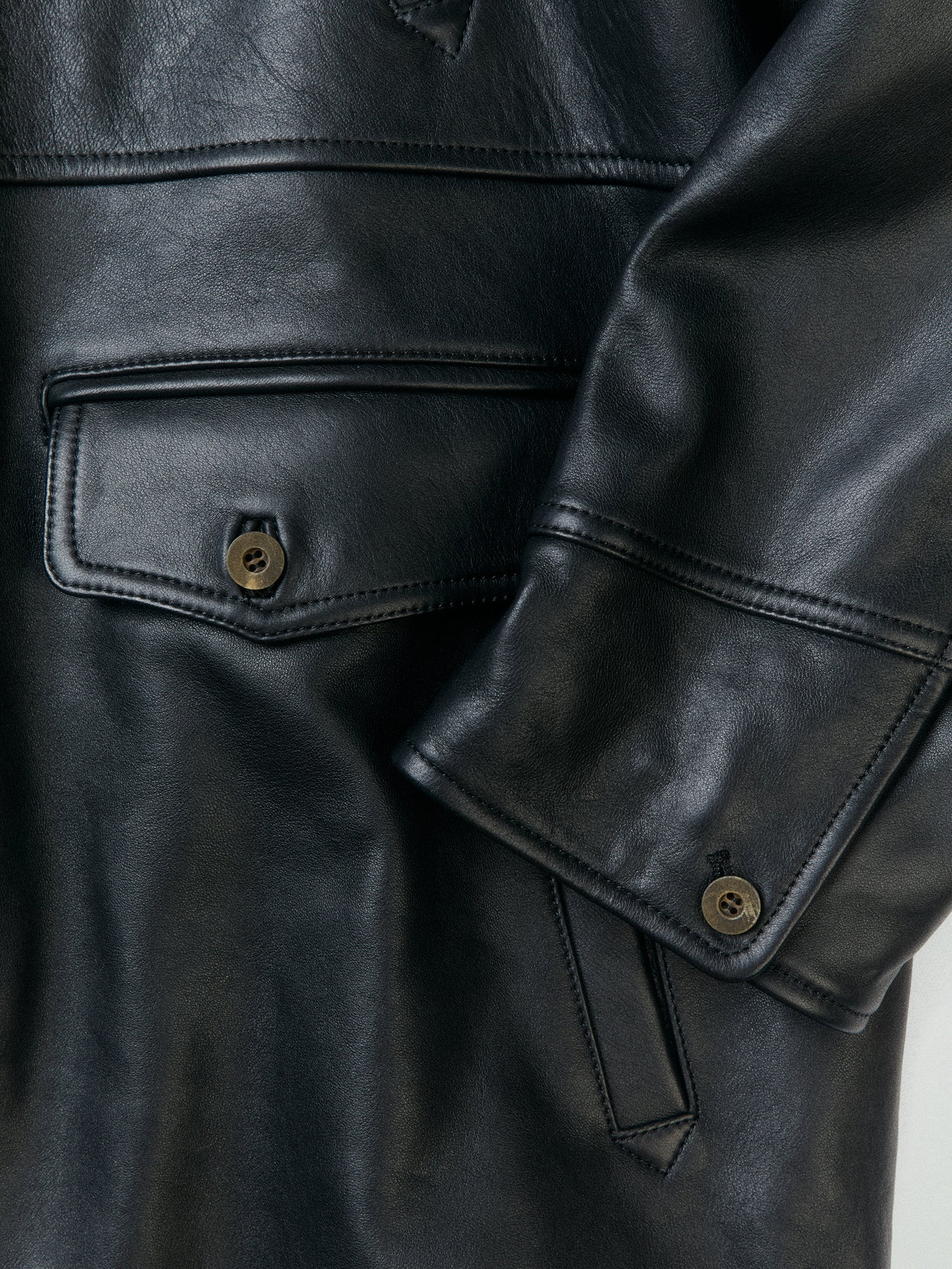 012 - Training Day Alonzo Mid-Length Leather Coat
