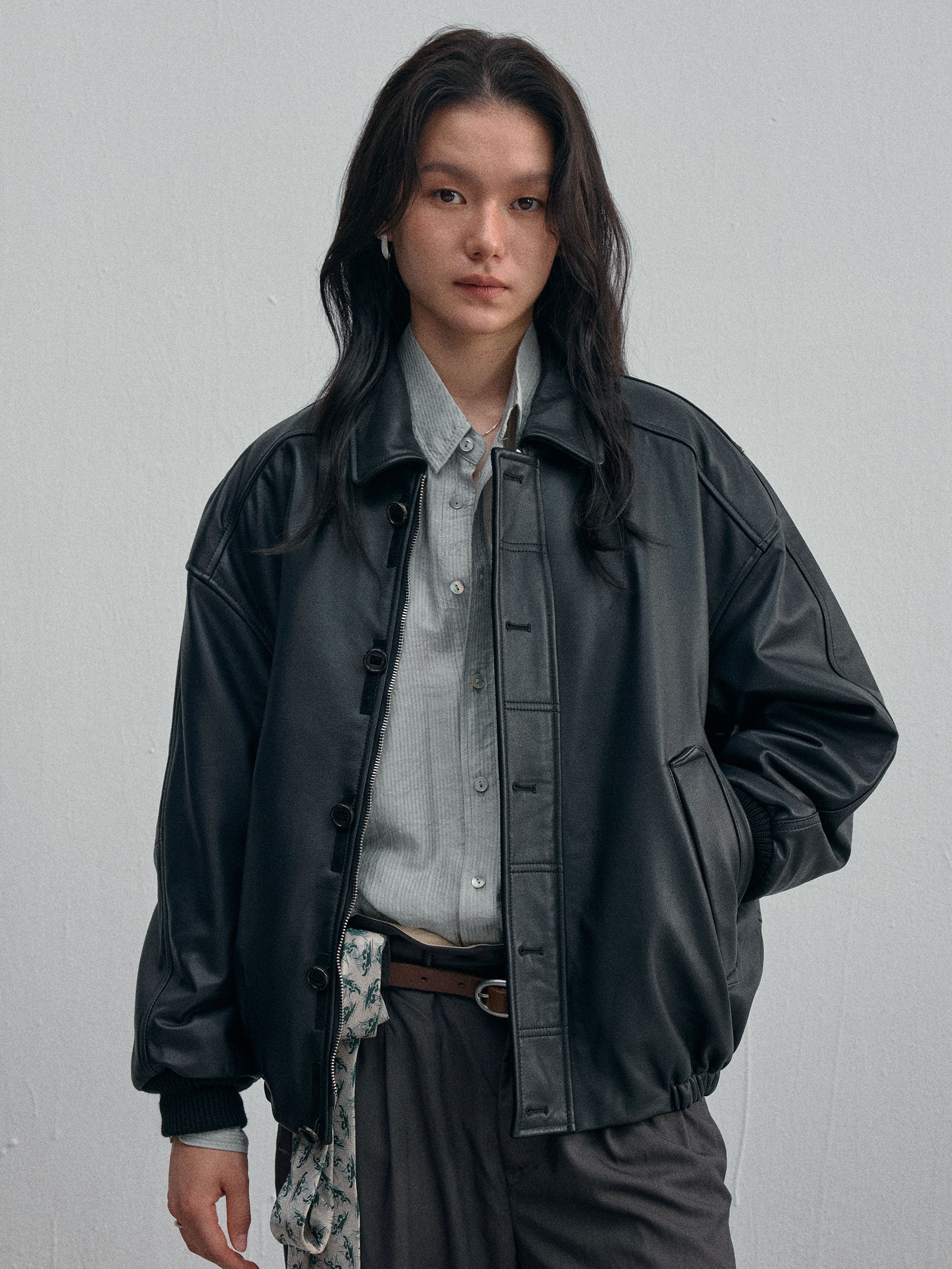 012 - Franklin Street Night Leather Puffer