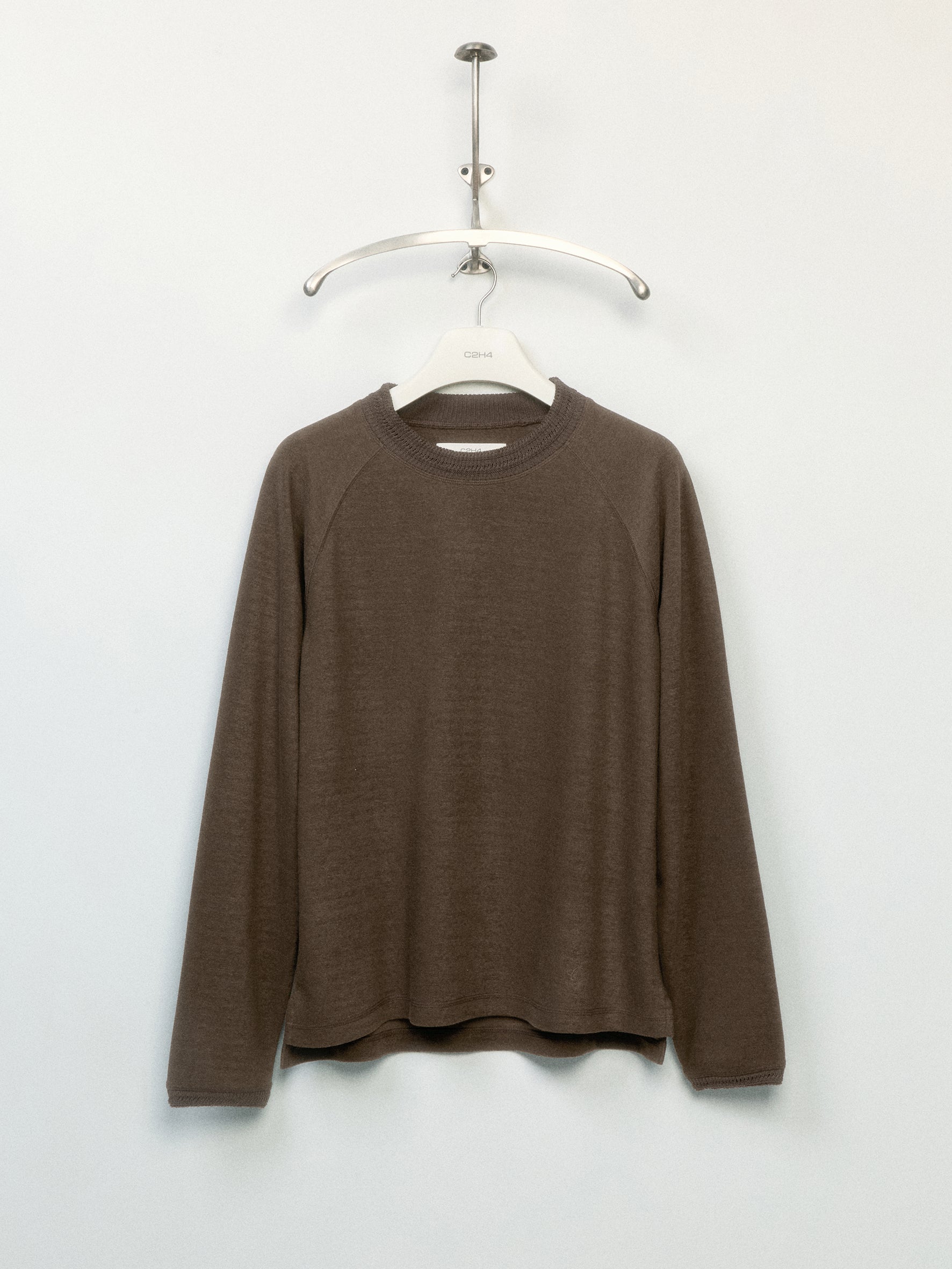 012 - Quiet Wardrobe Soft Knit-Collar Sweatshirt