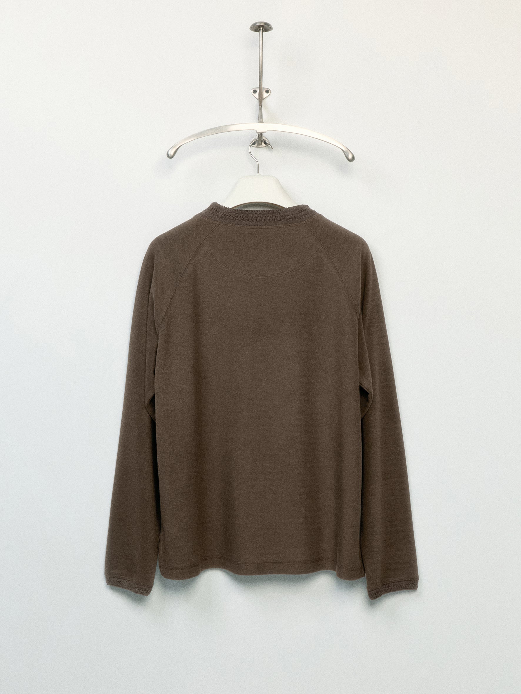 012 - Quiet Wardrobe Soft Knit-Collar Sweatshirt