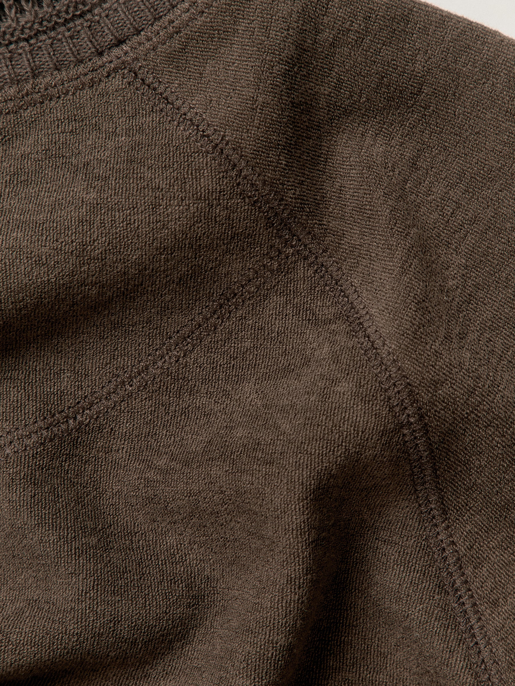 012 - Quiet Wardrobe Soft Knit-Collar Sweatshirt