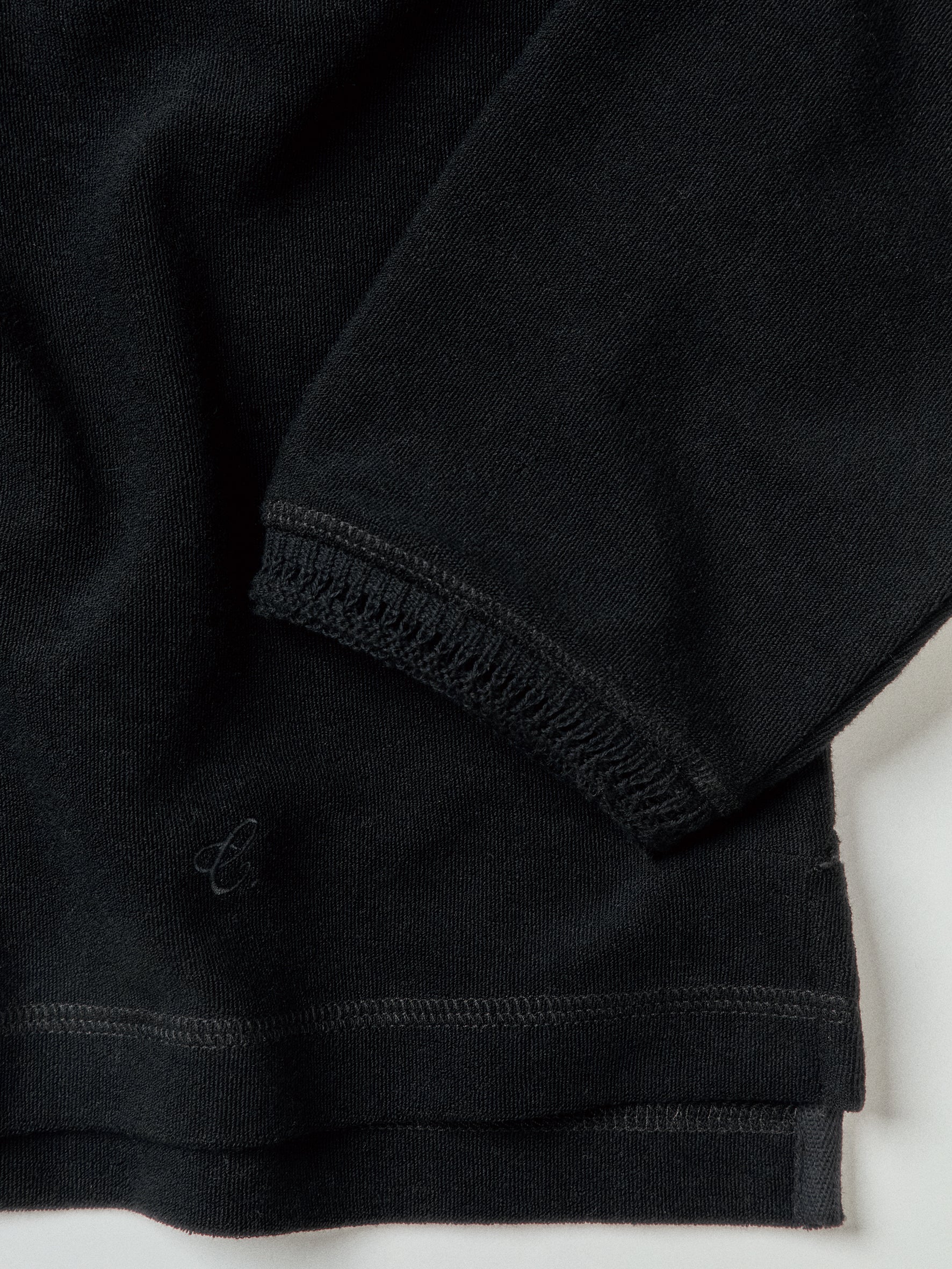 012 - Quiet Wardrobe Soft Knit-Collar Sweatshirt