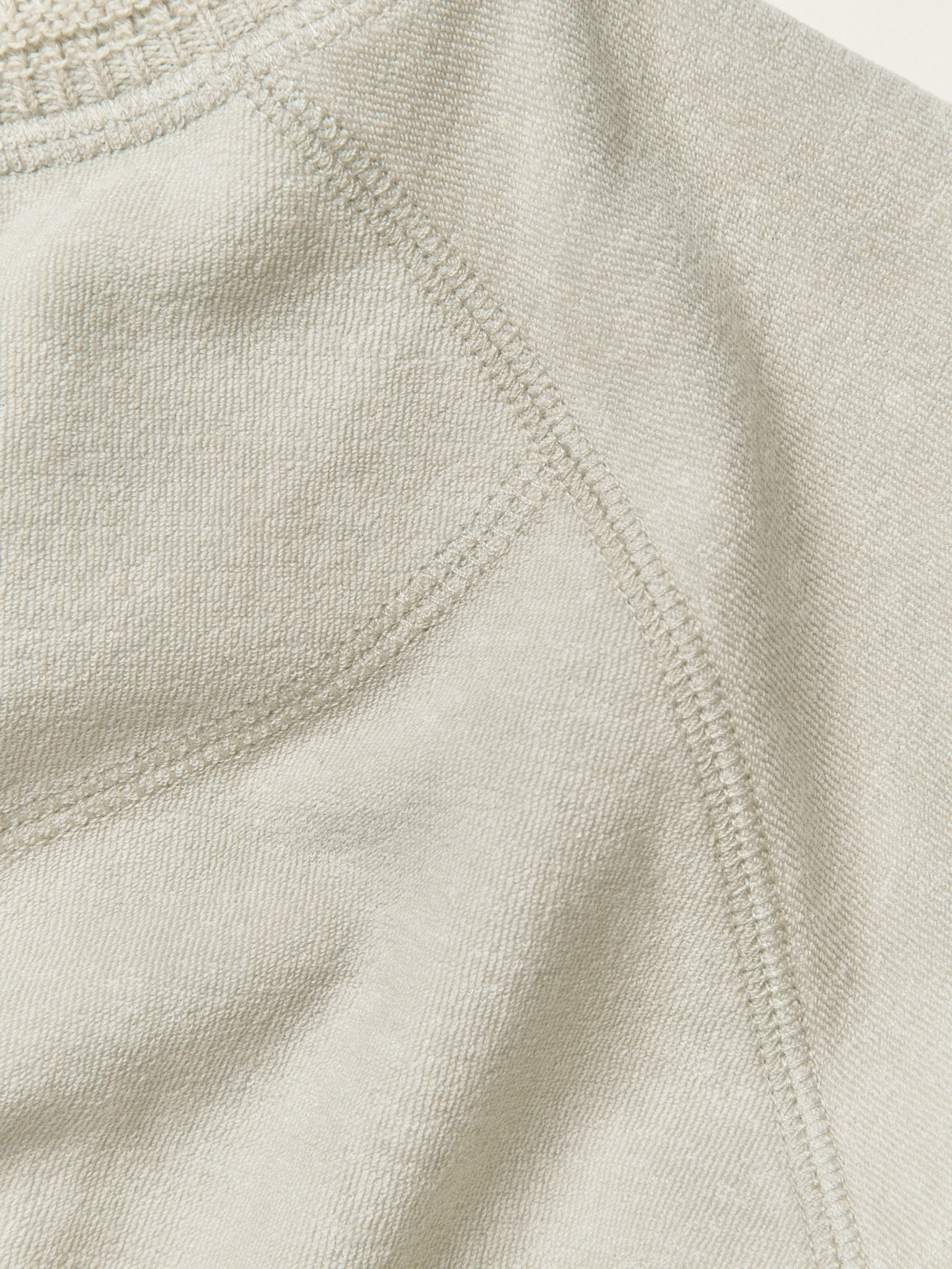 012 - Quiet Wardrobe Soft Knit-Collar Sweatshirt