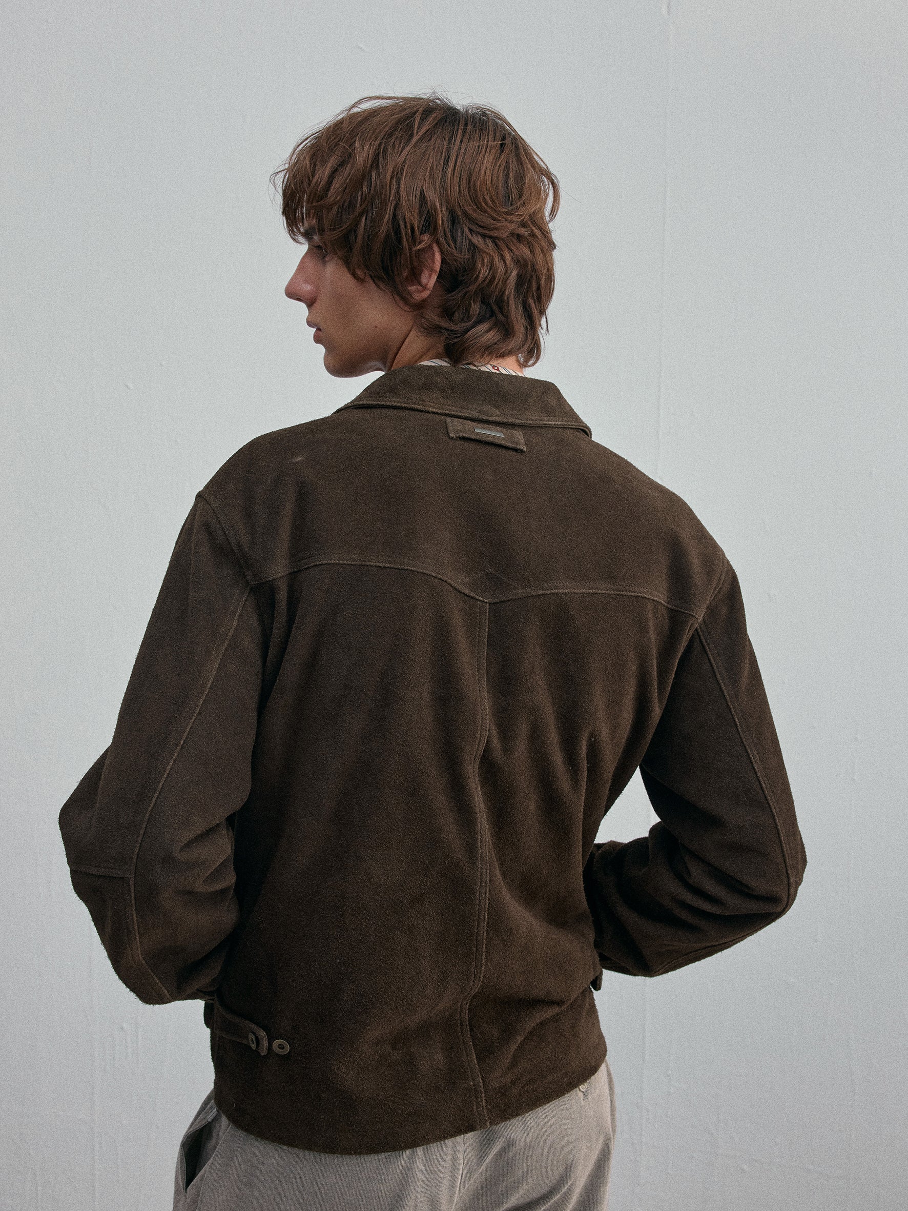 012 - Moccasin Memory Western Suede Jacket