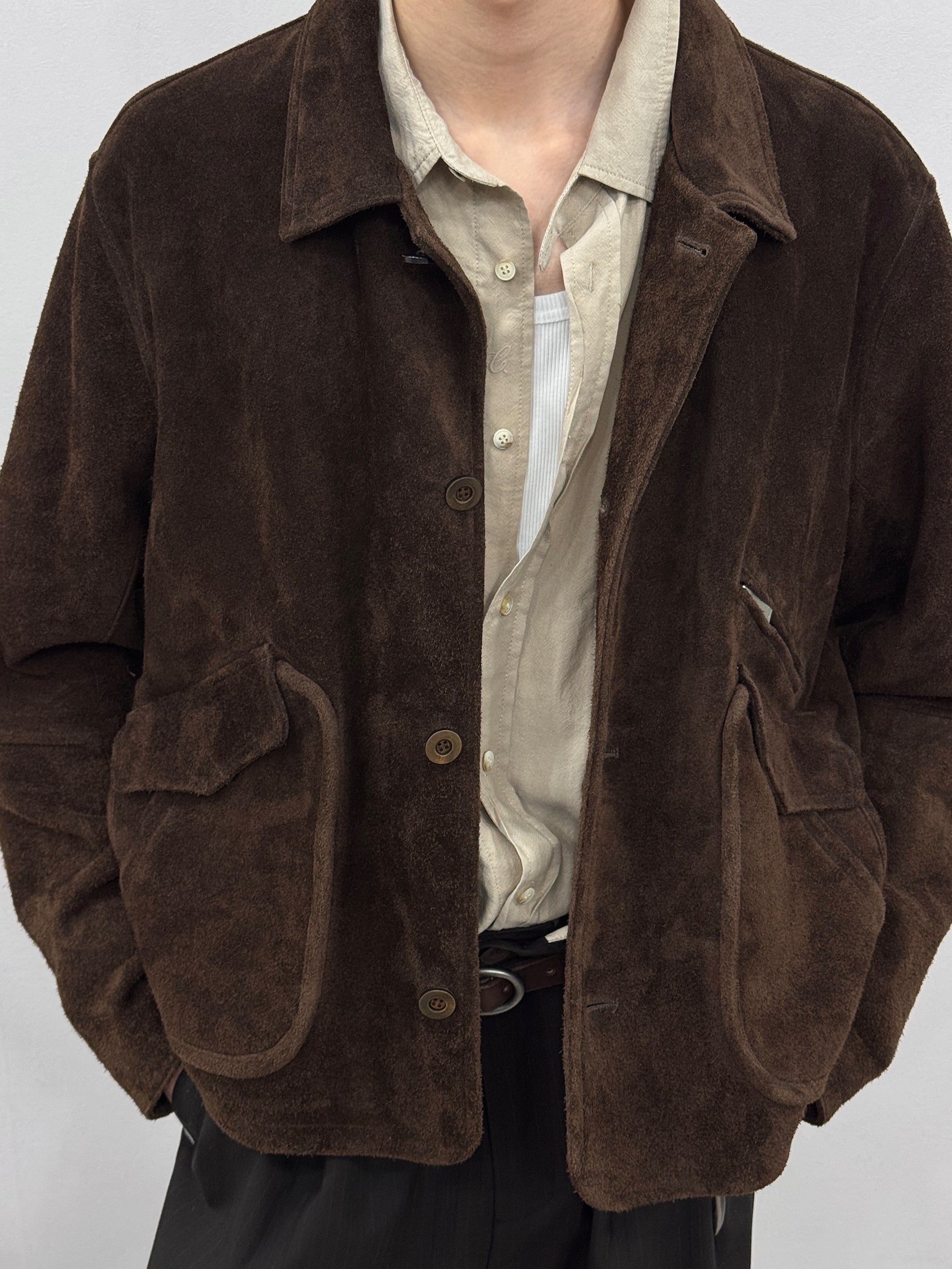 012 - Moccasin Memory Western Suede Jacket