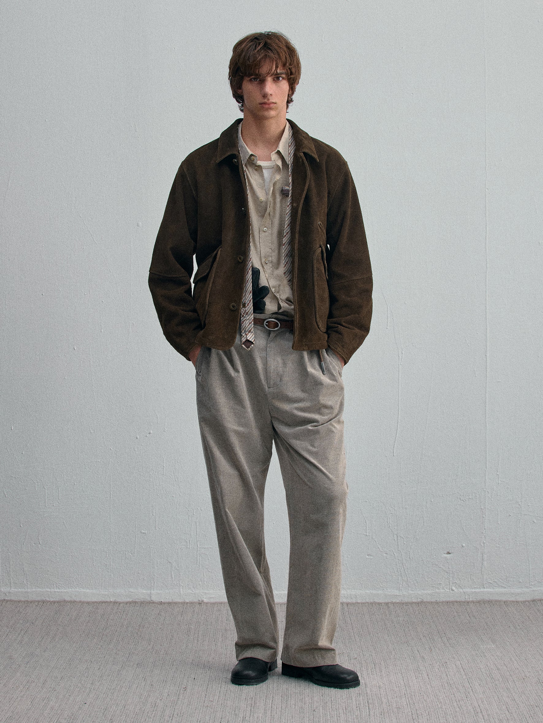 012 - Moccasin Memory Western Suede Jacket