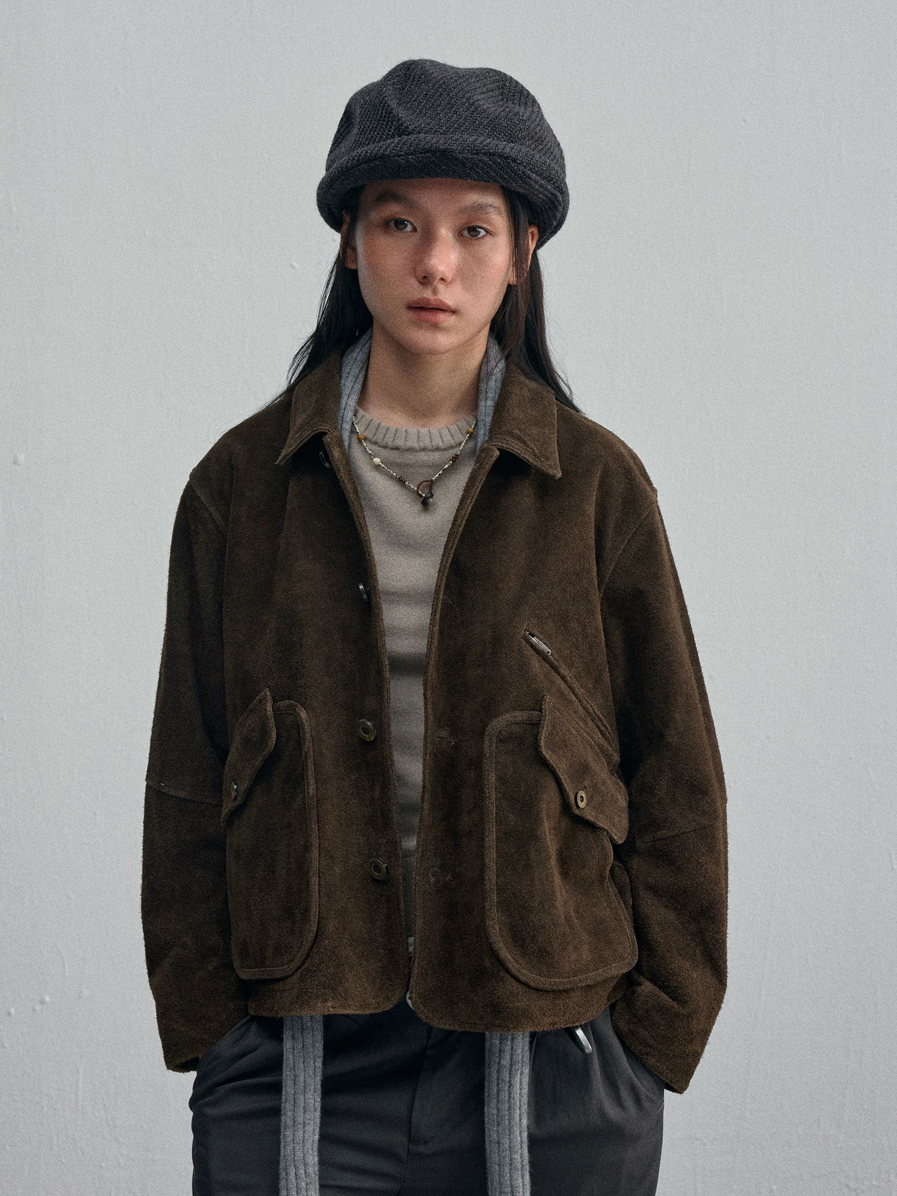 012 - Moccasin Memory Western Suede Jacket