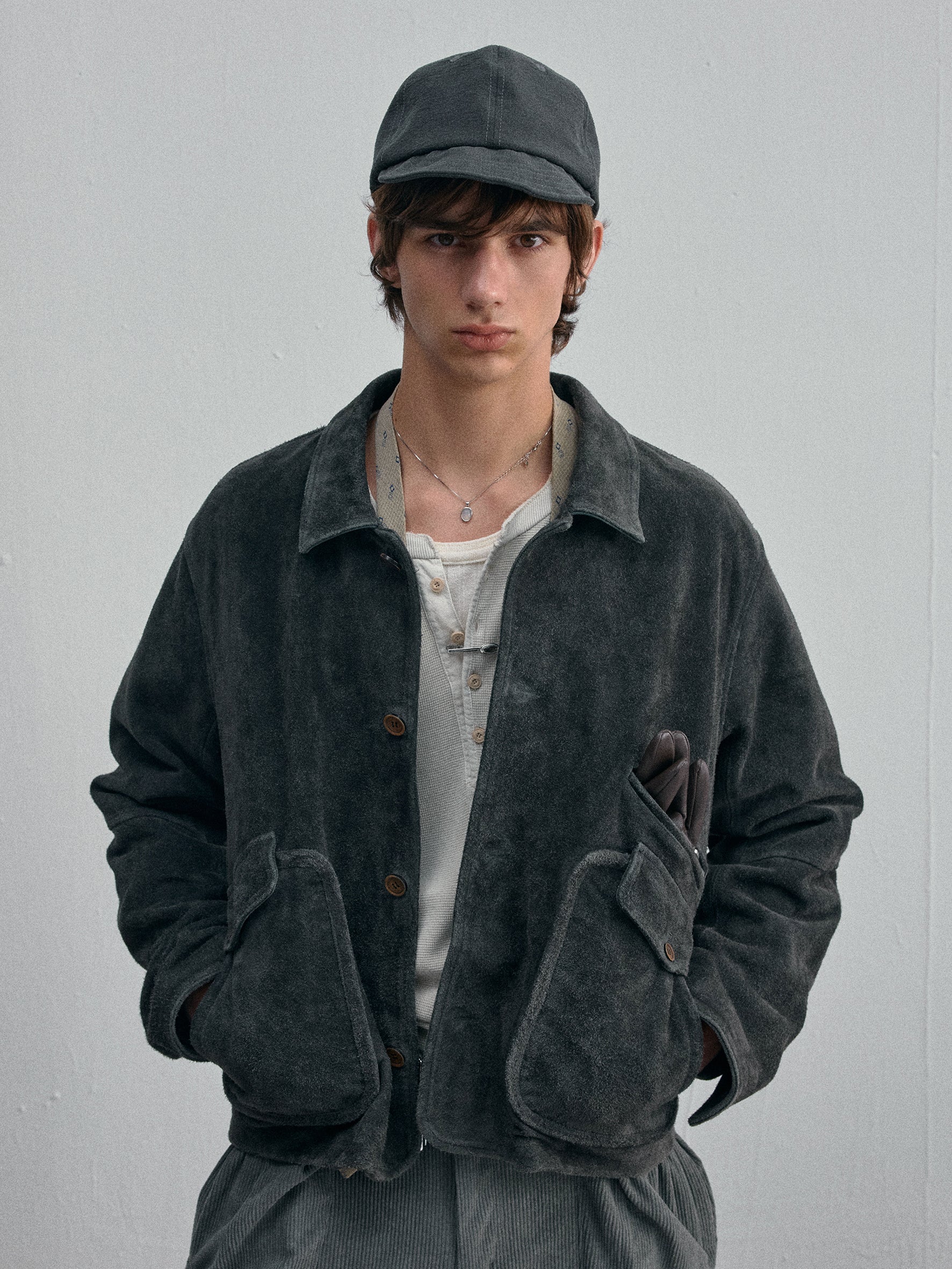 012 - Moccasin Memory Western Suede Jacket