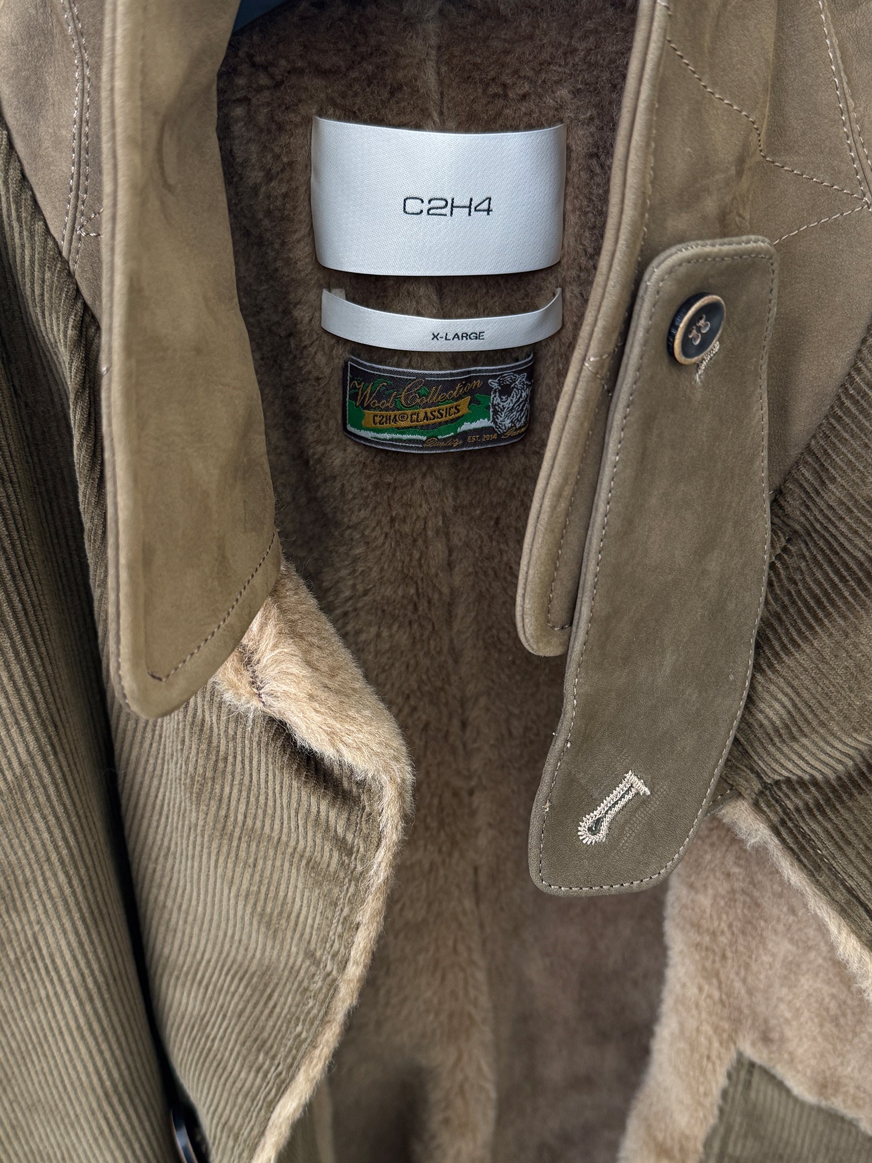 012 - Central Park Corduroy Sherling Coat