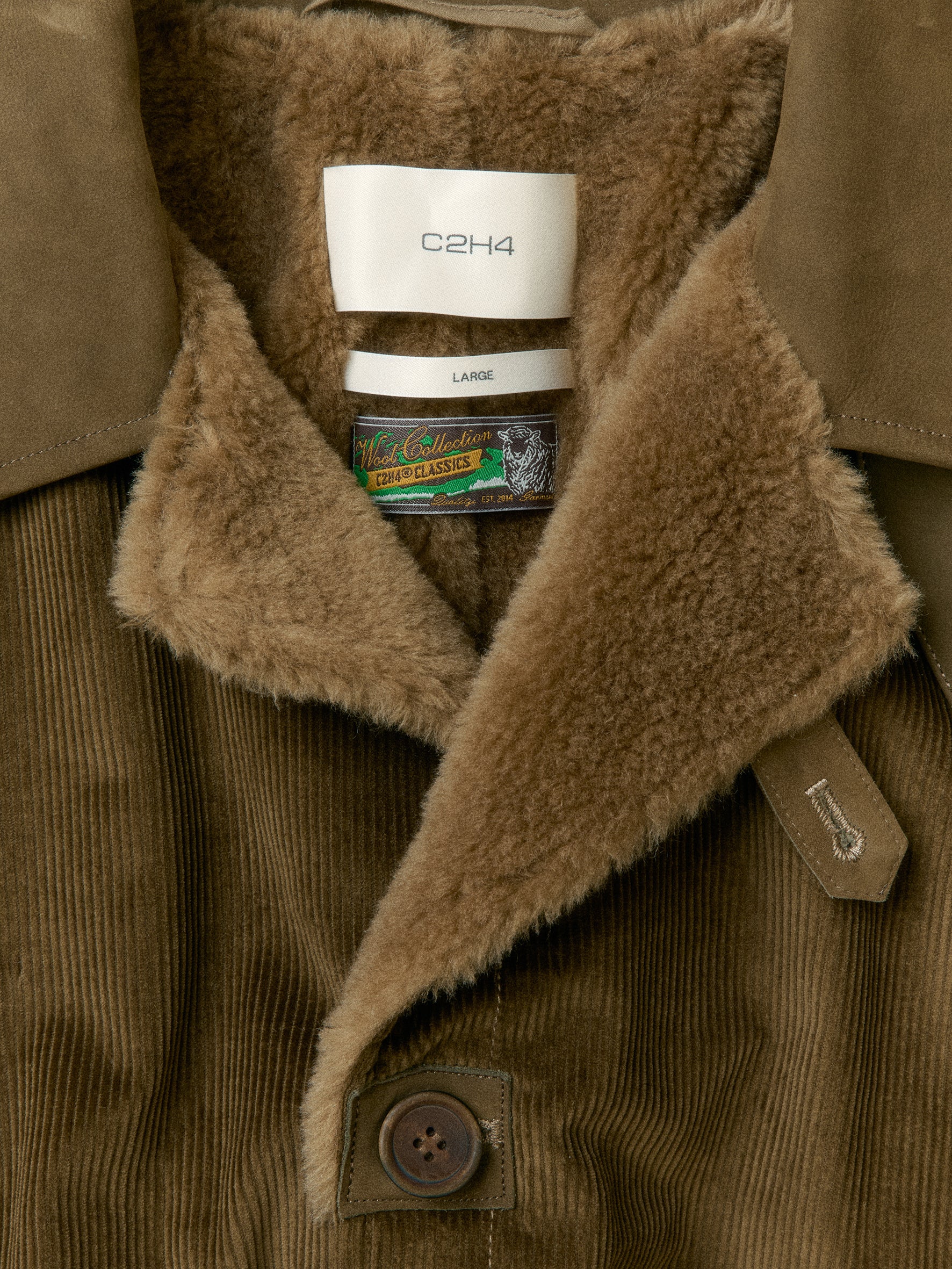 012 - Central Park Corduroy Sherling Coat