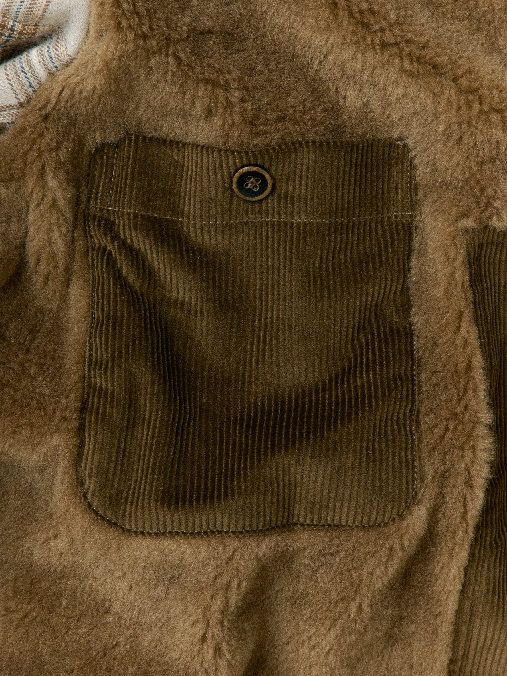 012 - Central Park Corduroy Sherling Coat