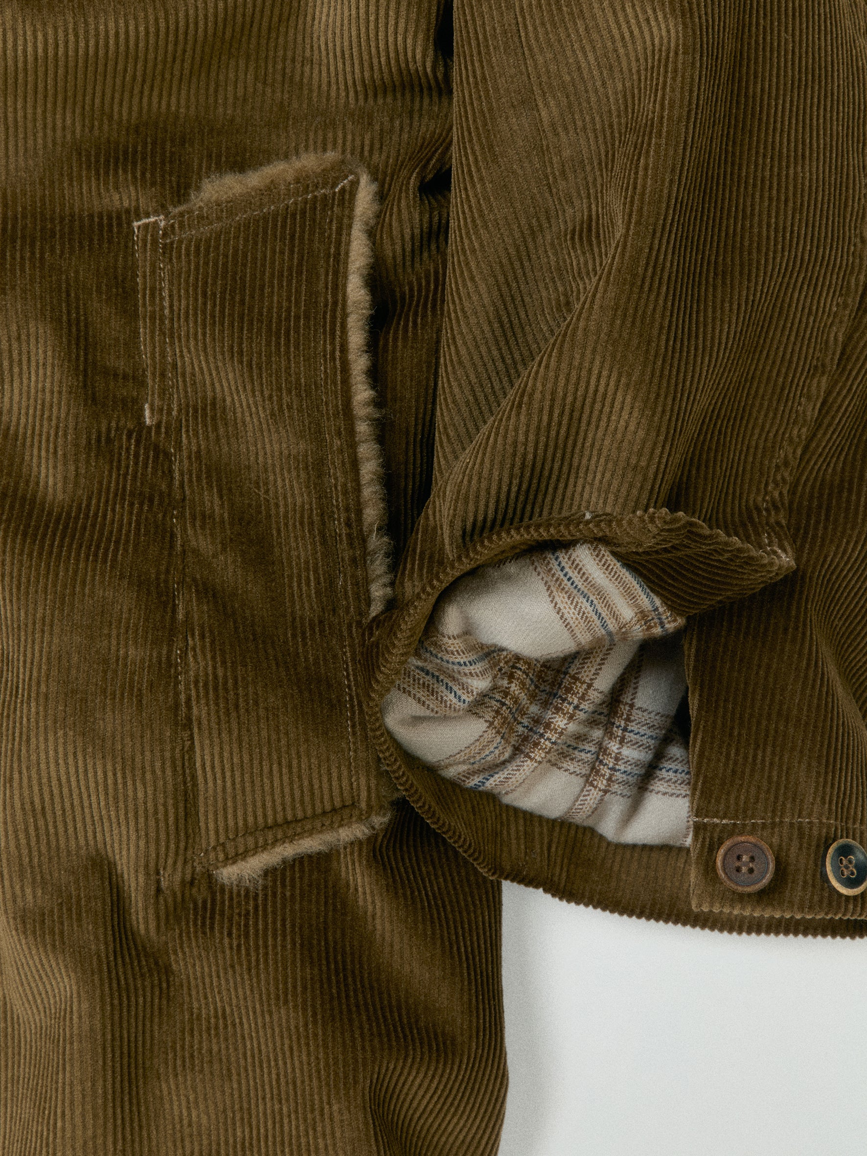 012 - Central Park Corduroy Sherling Coat