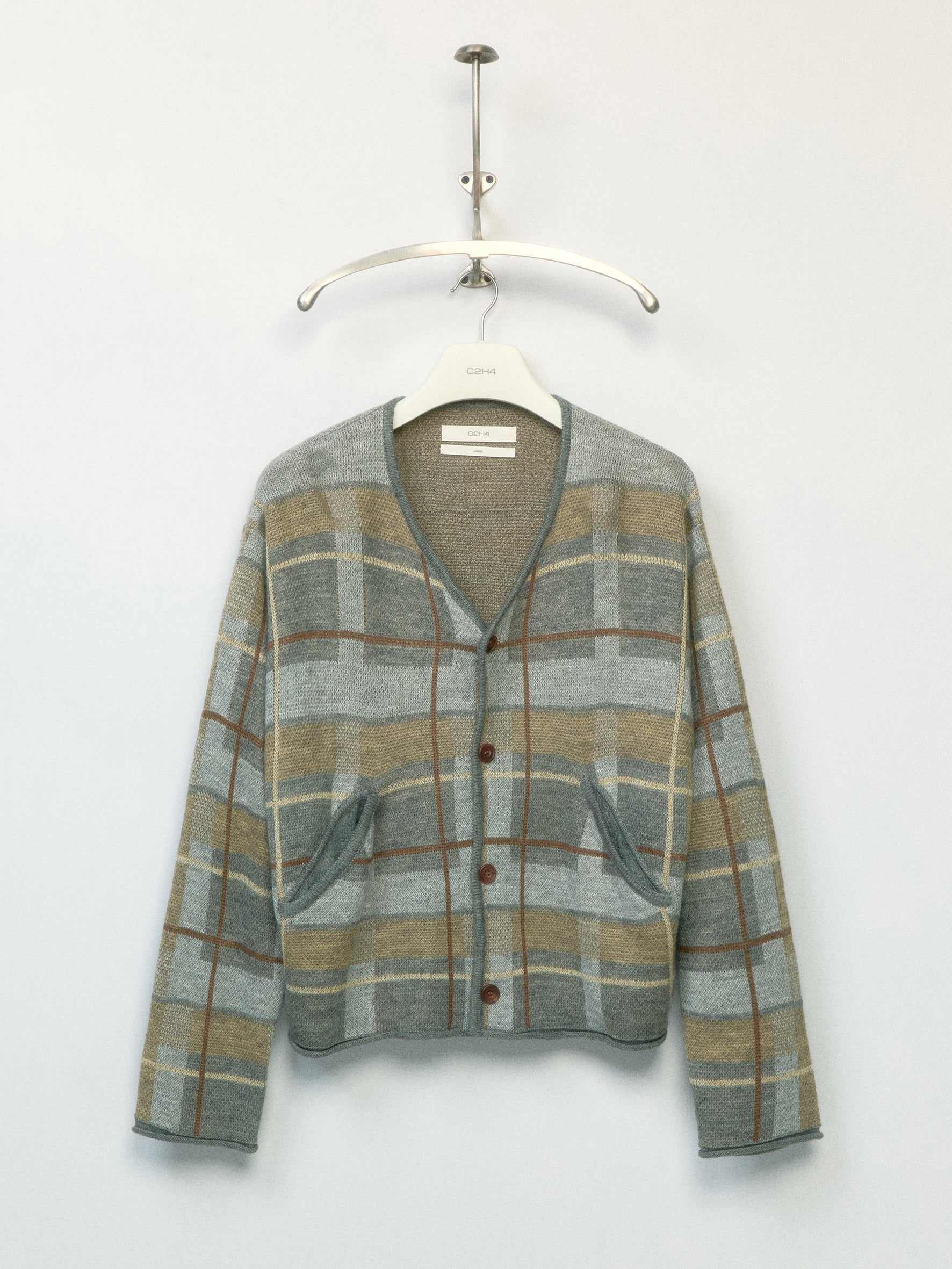 012 - Scottish Antique Market Plaid Cardigan
