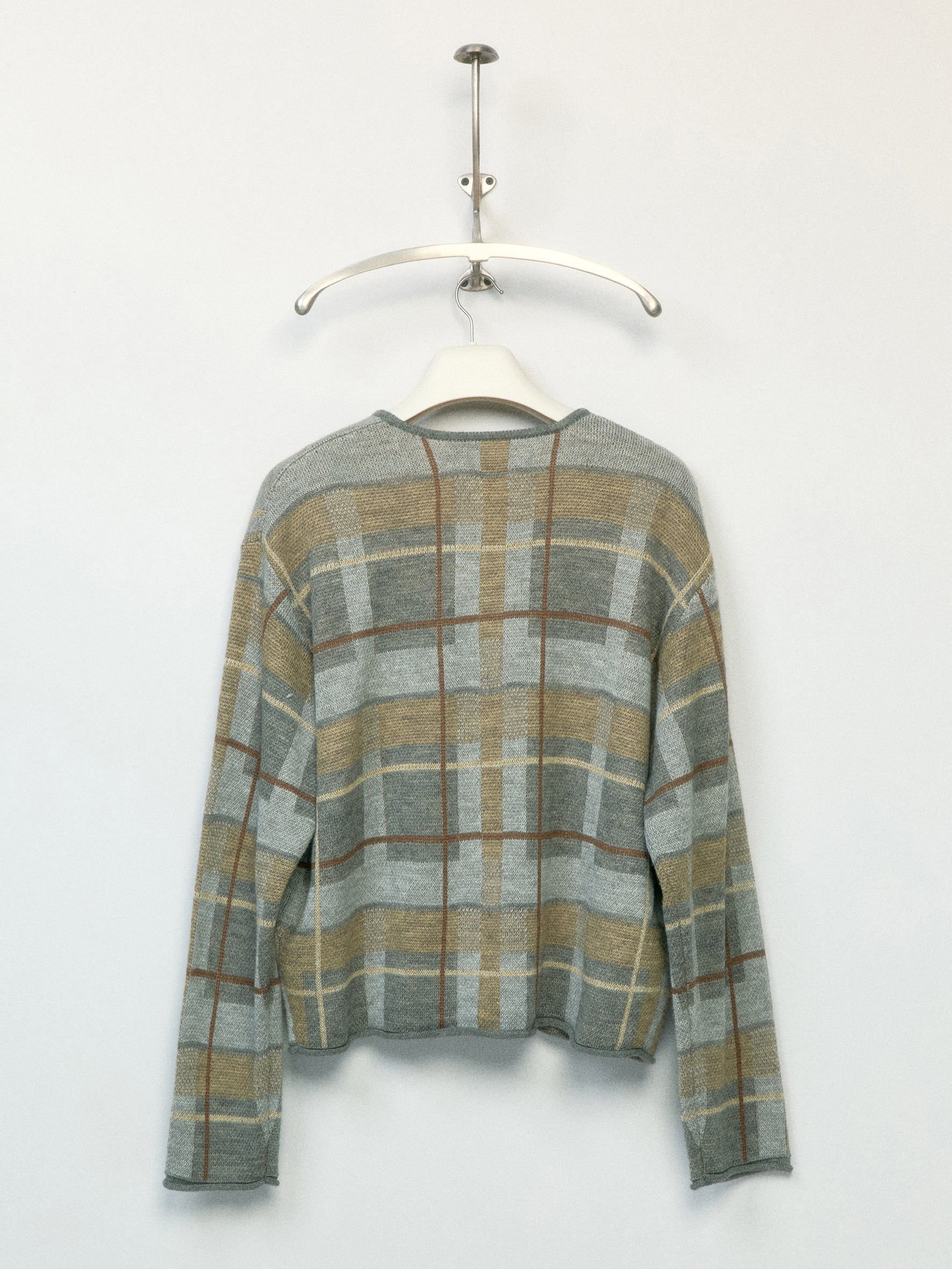012 - Scottish Antique Market Plaid Cardigan
