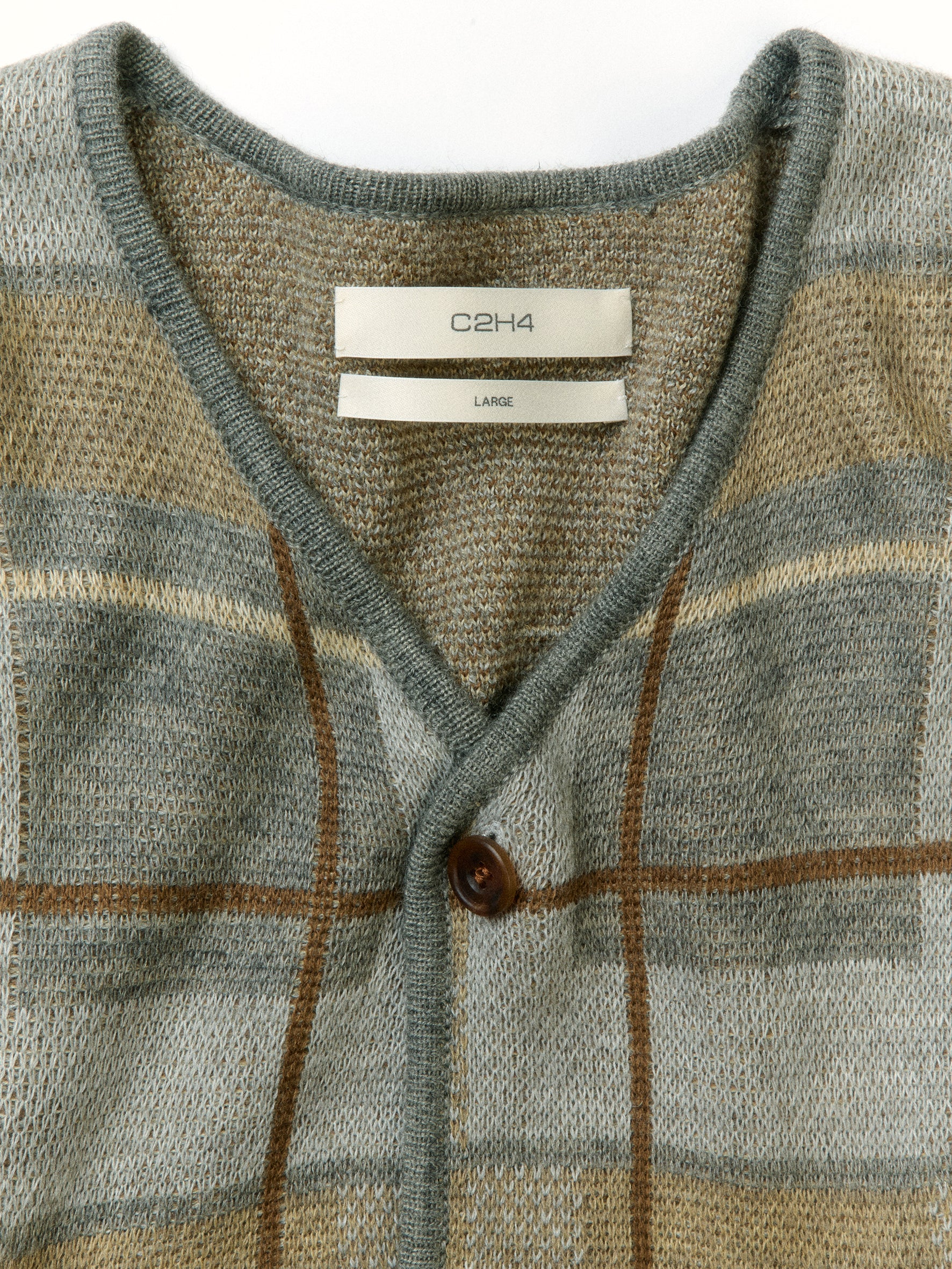 012 - Scottish Antique Market Plaid Cardigan