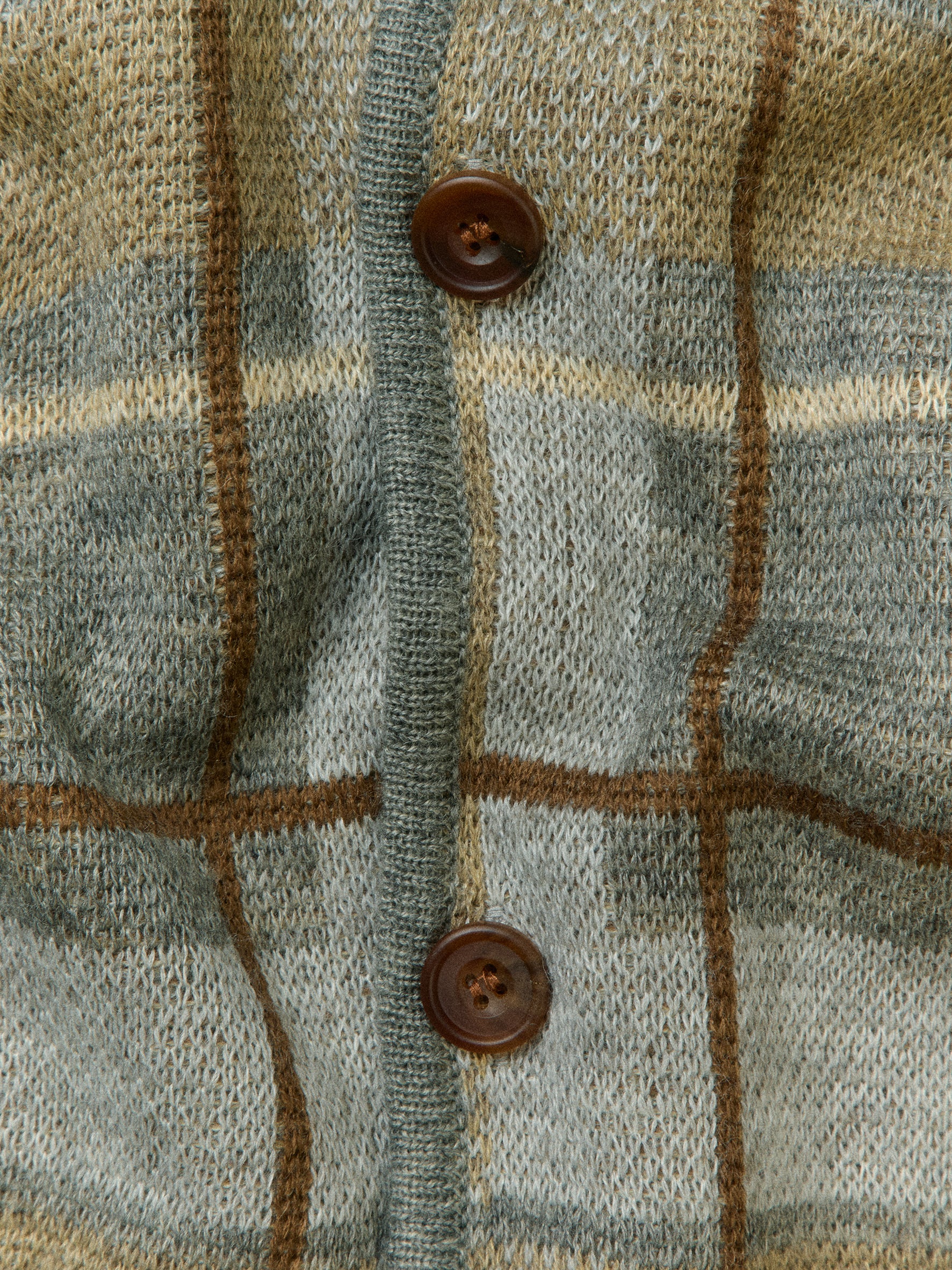 012 - Scottish Antique Market Plaid Cardigan