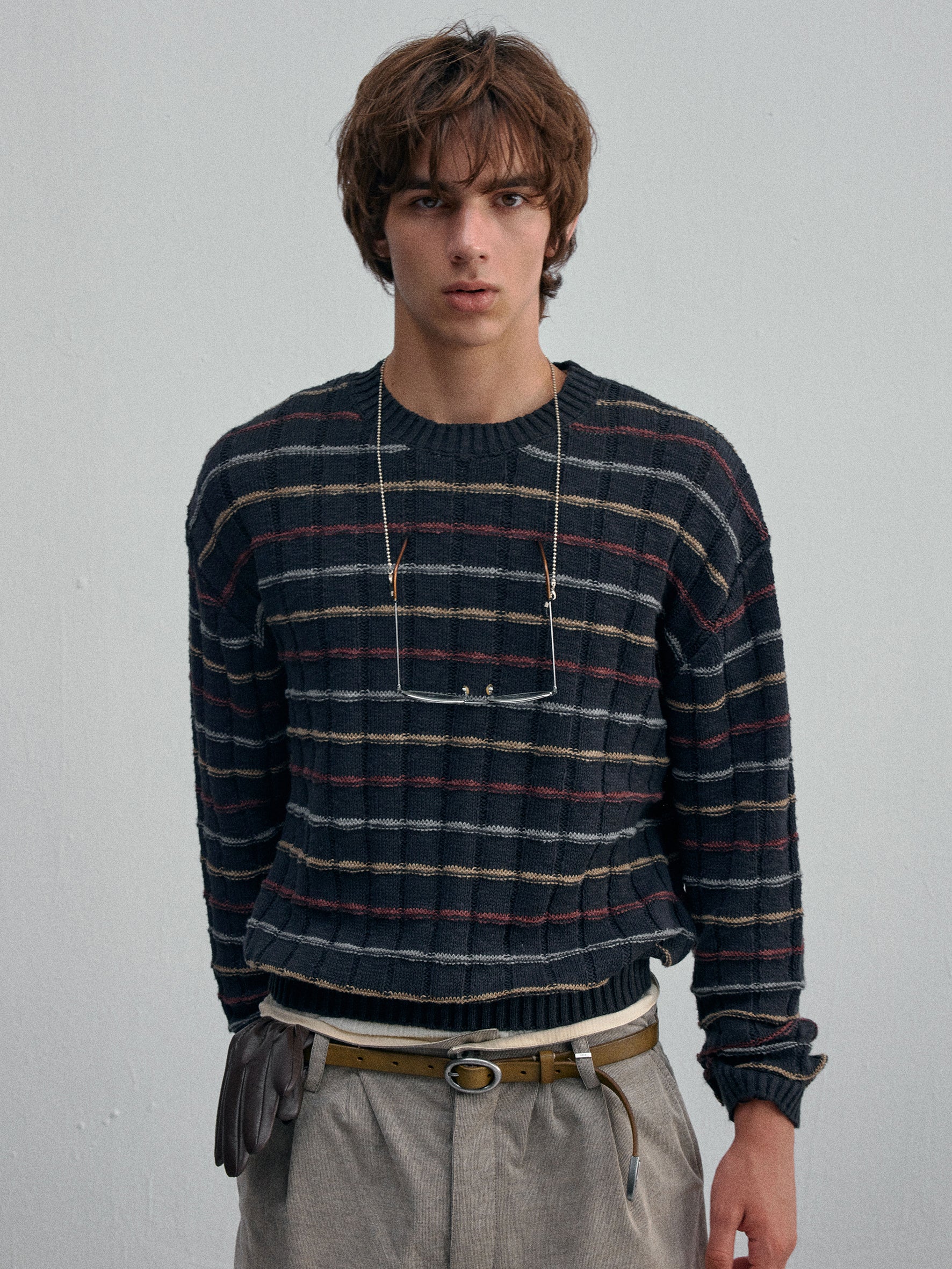 012 - Wesley Heritage Jacquard Pullover
