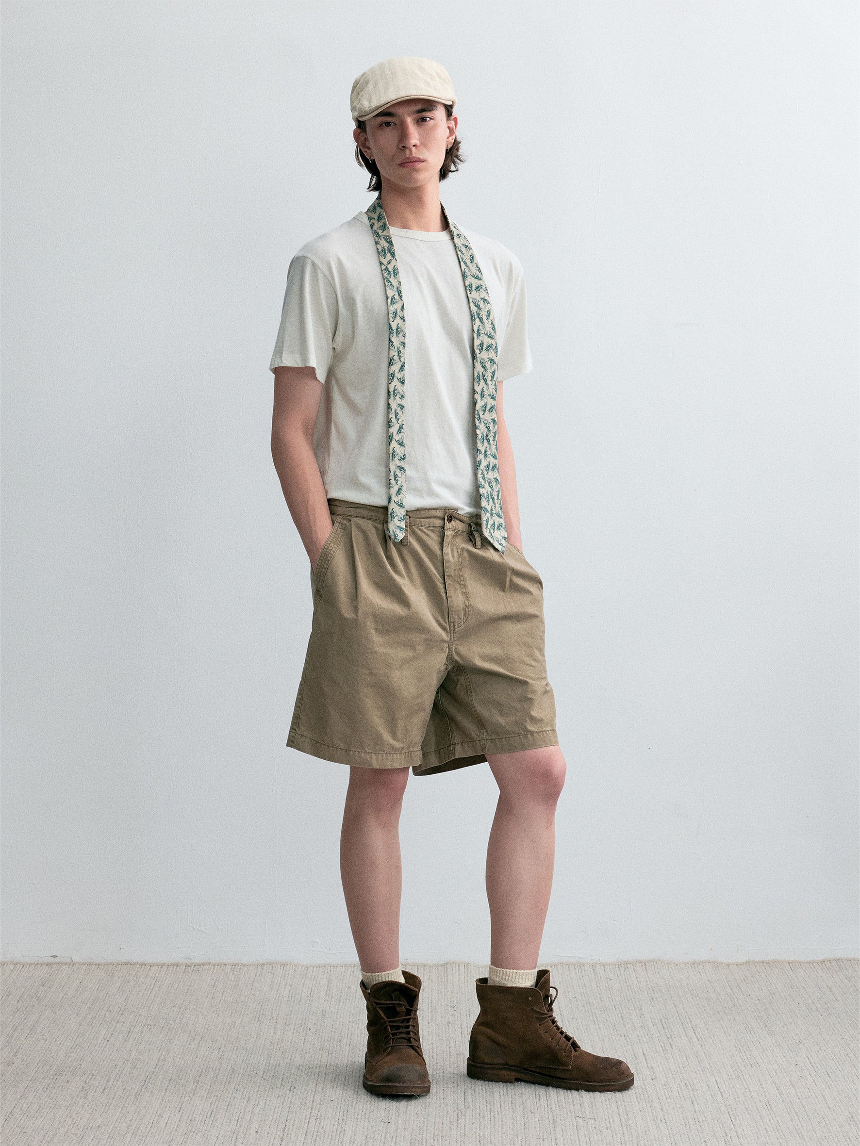 012 - Sicilian Sunrise Washed Cotton Shorts