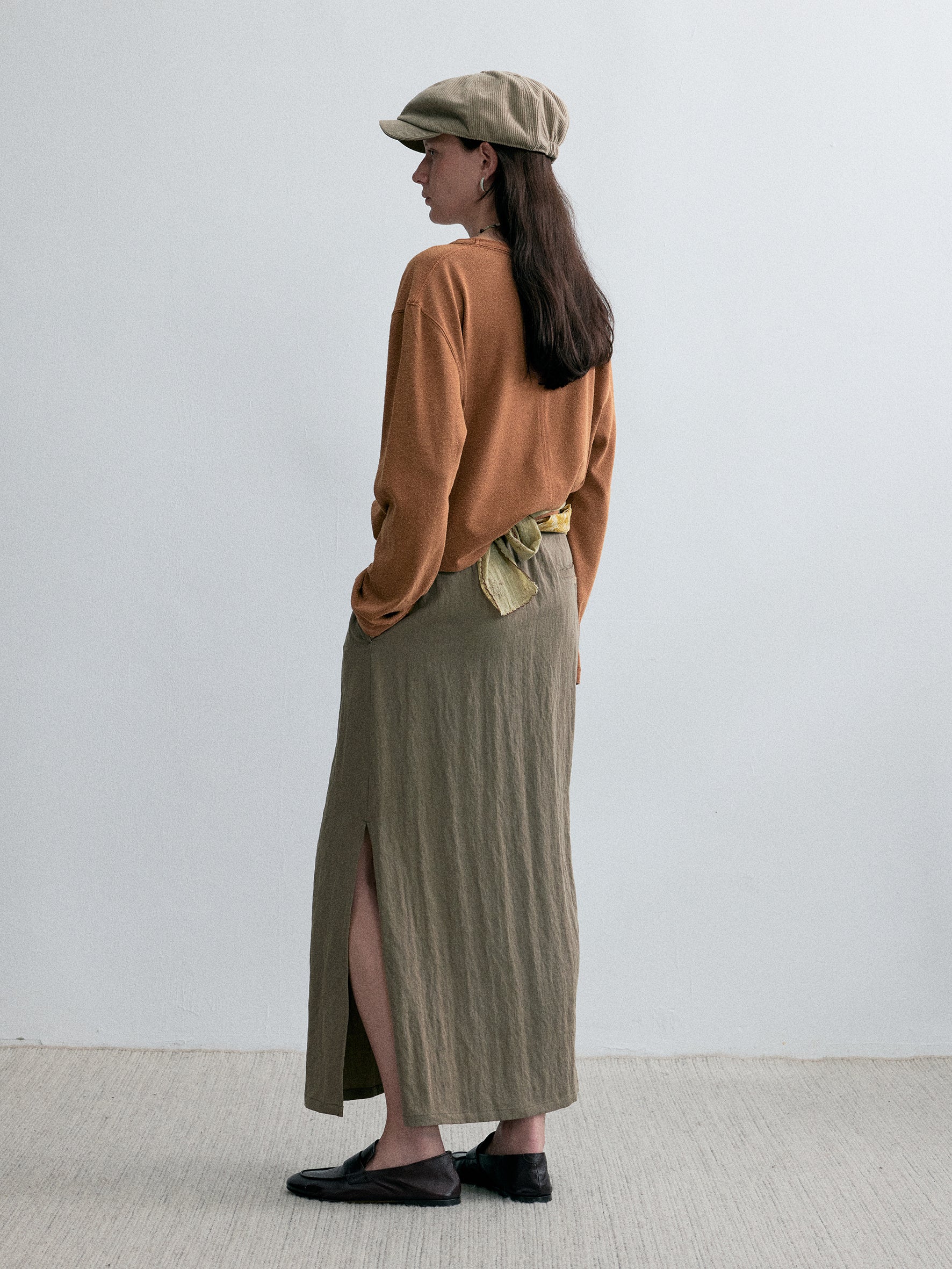 012 - オールドタイムワードローブ コットン長袖Tシャツ