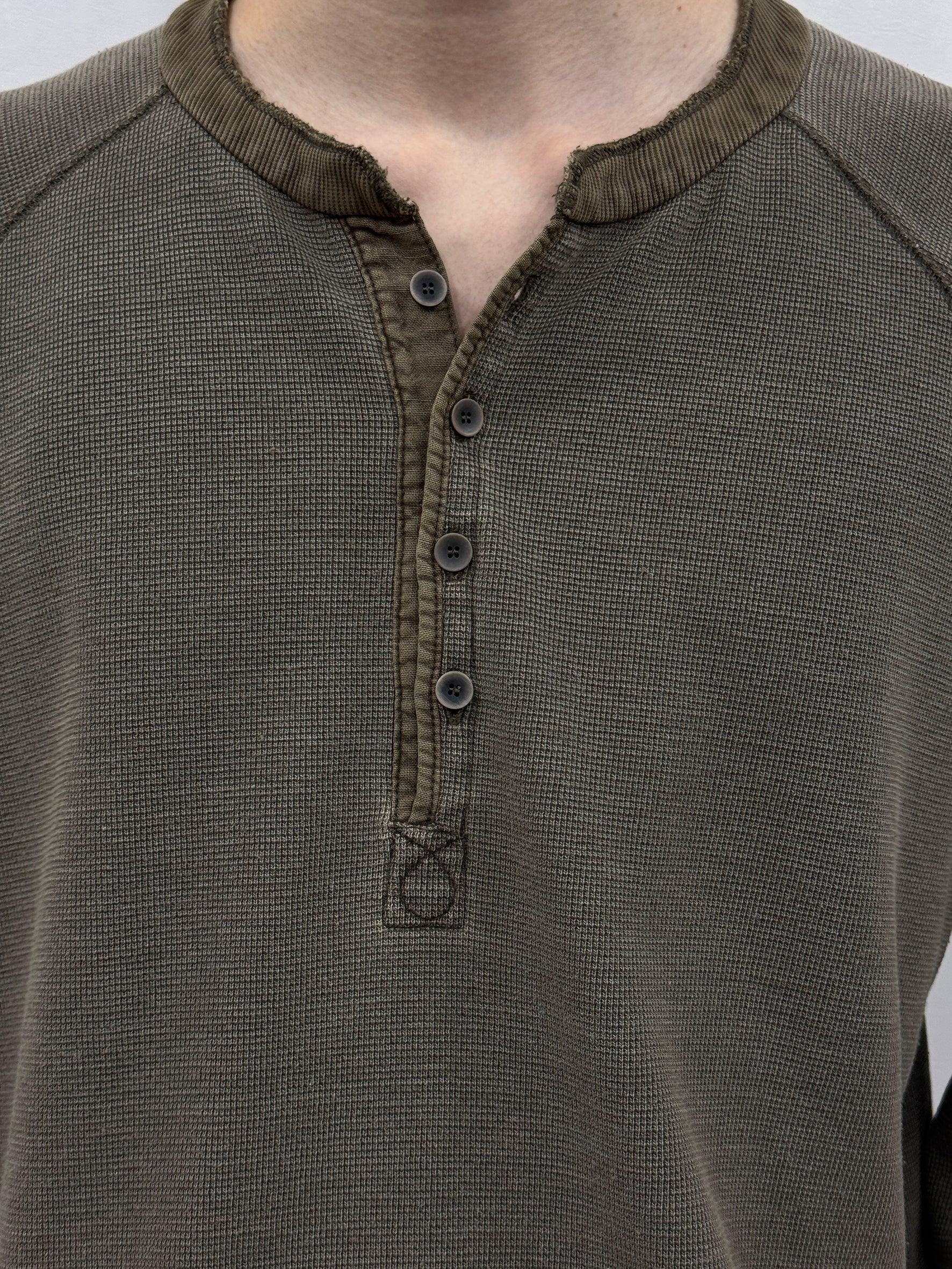 012 - Moccasin Memory Textured Henley