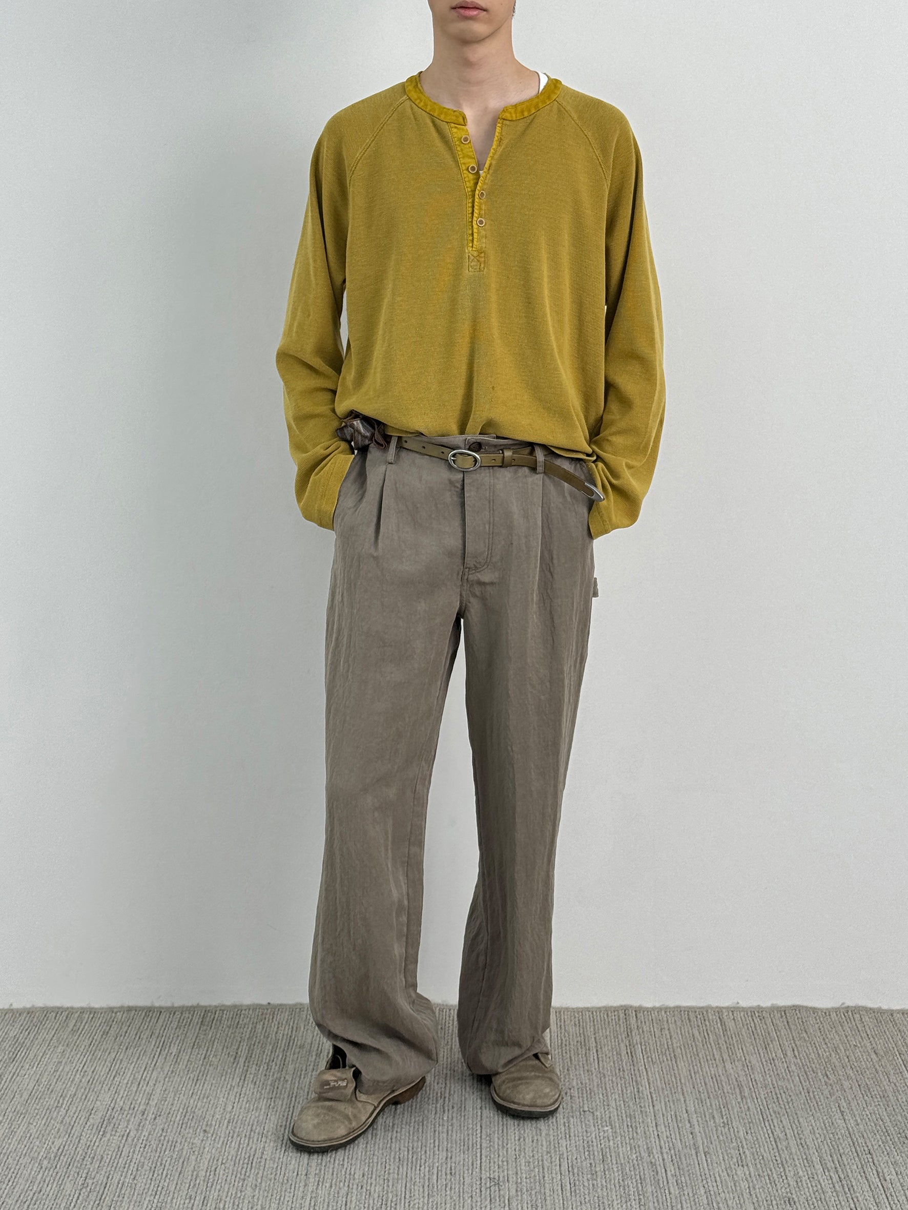 012 - Moccasin Memory Textured Henley